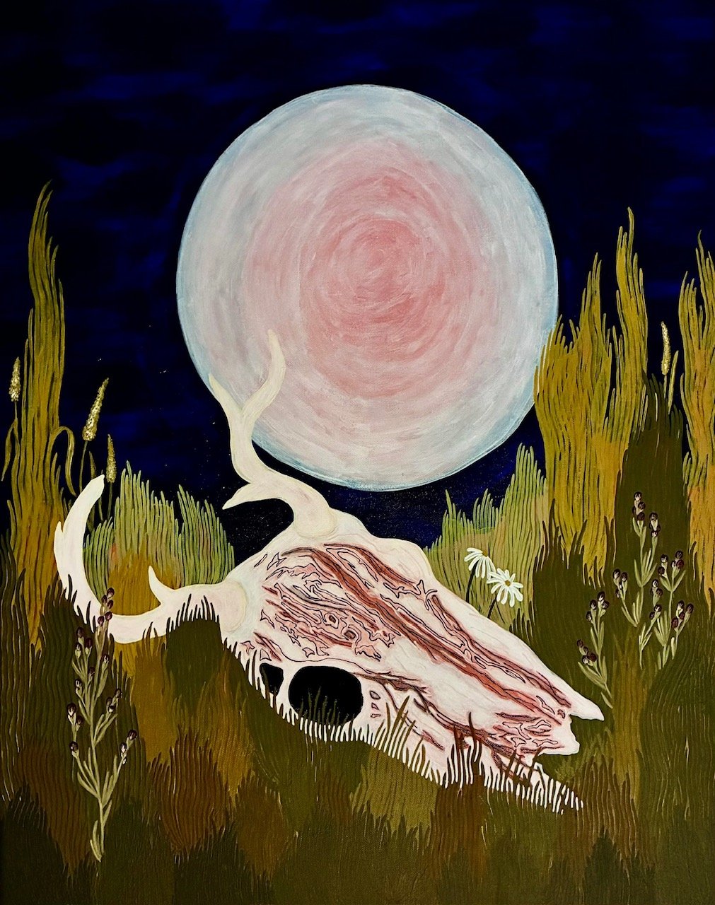 Earthly Hands, acrylic on canvas, December 2025