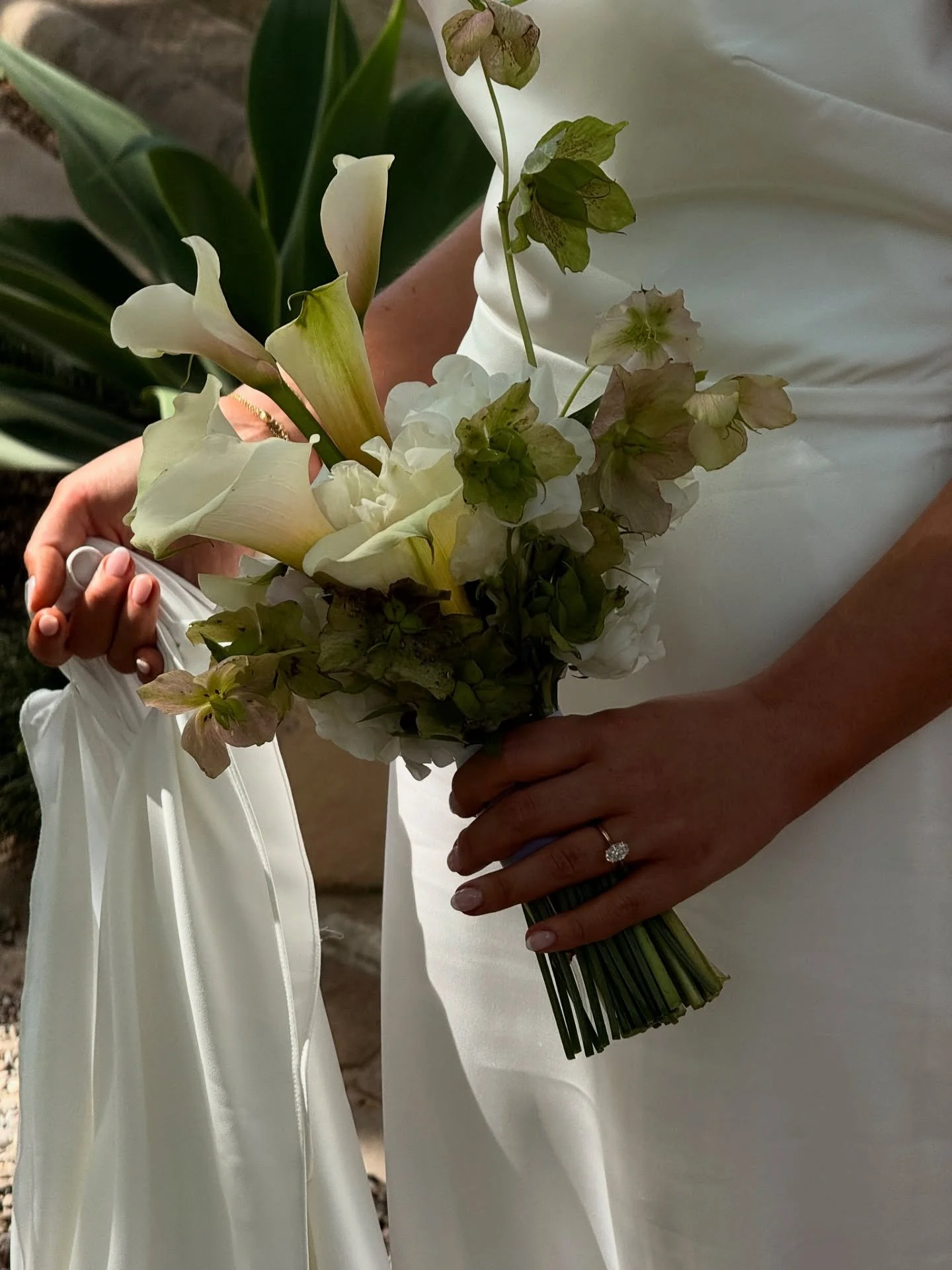 For Yasmin @yasminfrost 
Hellebore, Sweet Pea + Blush Calla to match perfectly with your satin bridal shoes. 
All the sentimental touches of your sublime day were beyond beautiful. 
I loved being on the journey with you both
Mel  Xx 

Photographer @m