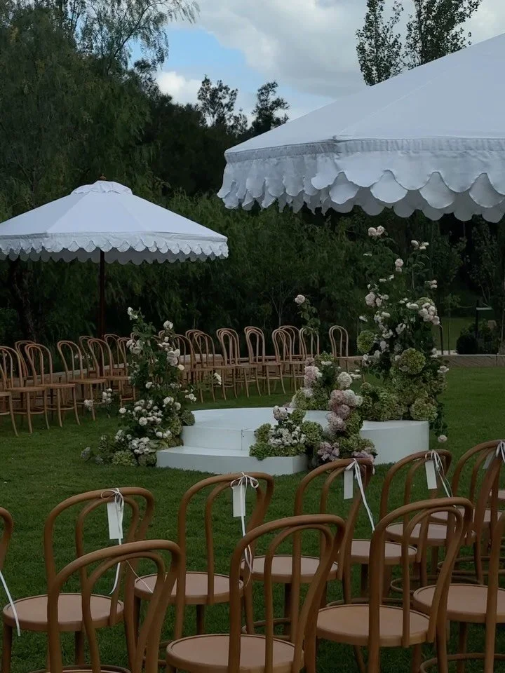 A 360-degree garden ceremony @mcguiganhouse . Designed to surround Montana + Billy with all the love from family, friends and delicate roses. 
@loverslaneweddingsandevents bravo 👏🏻 

Alongside : 
Venue: @mcguiganhouse &amp; 
@wedshedmanaged
Wedding