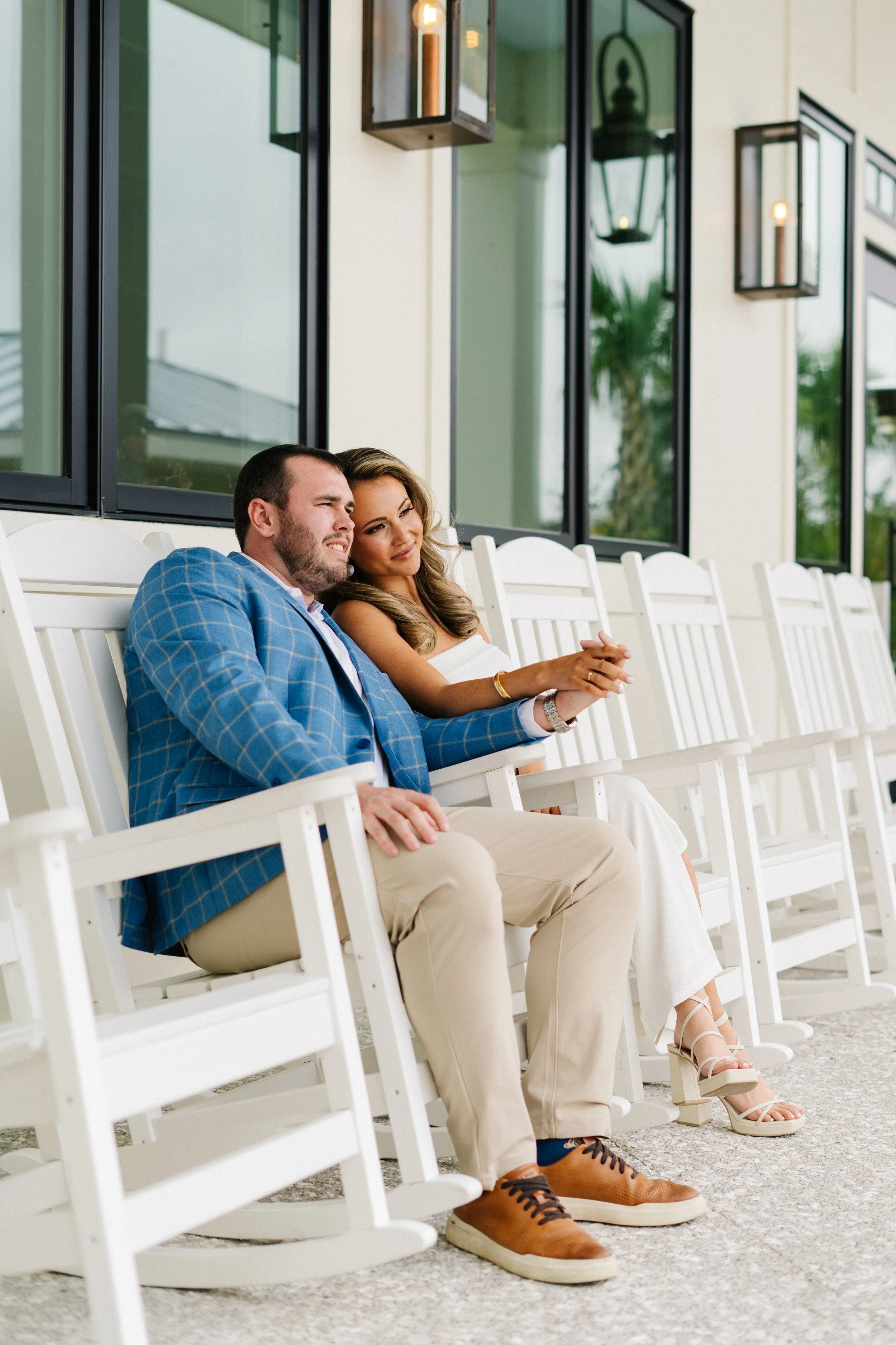 the-george-hotel-georgetown-sc-engagement-rocking-chairs-holding-hands-carly thompson photography.jpg