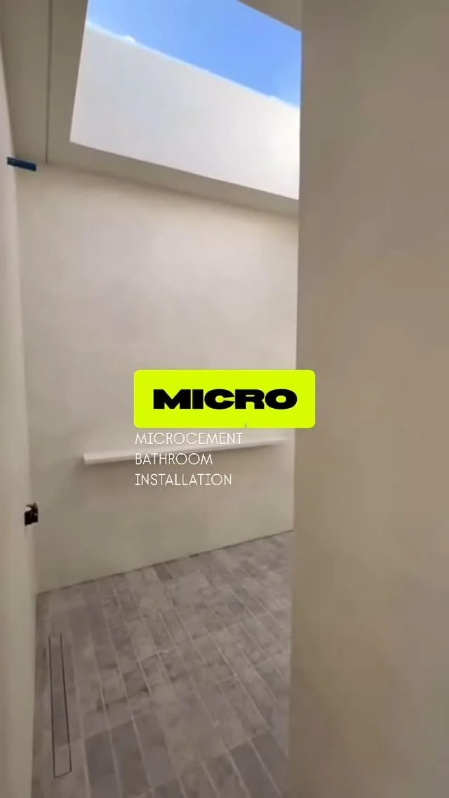 Renovating your bathroom?
We GUARANTEE you will be impressed by these finishes. This is not just your regular microcement - this is FORCRETE! … which means that if you are a:
#homeowner
#builder
#designer
you should really see this product
