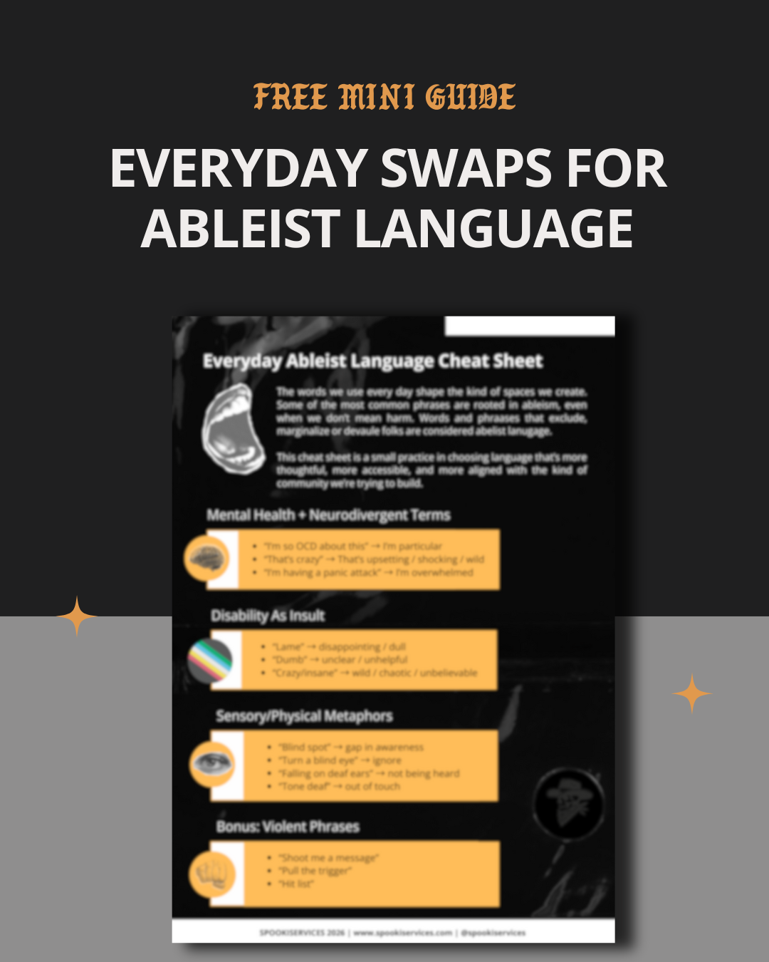 Everyday Swaps for Ableist Language - A Free Mini Guide