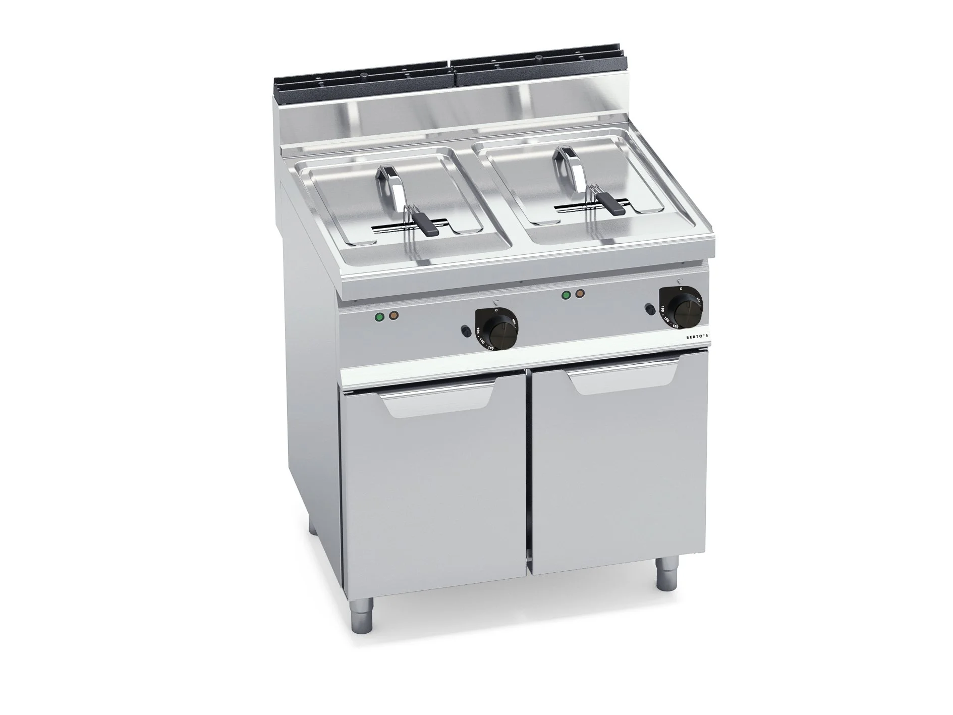 Freidora eléctrica con mueble incorporado