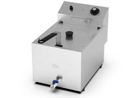 Freidora eléctrica hostelería con grifo.