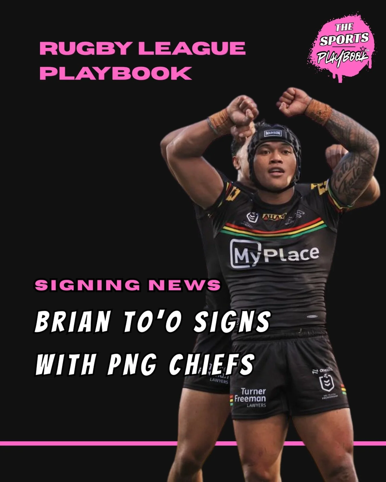 BREAKING: BRIAN TO&rsquo;O IS A CHIEF!! PNG Chiefs have signed international star Brian To&rsquo;o. To&rsquo;o is PNG Chief Player 006. To&rsquo;o will leave Panthers at end of 2027 season. #nrl #nrlnews #rugbyleague #penrithpanthers #pngchiefs