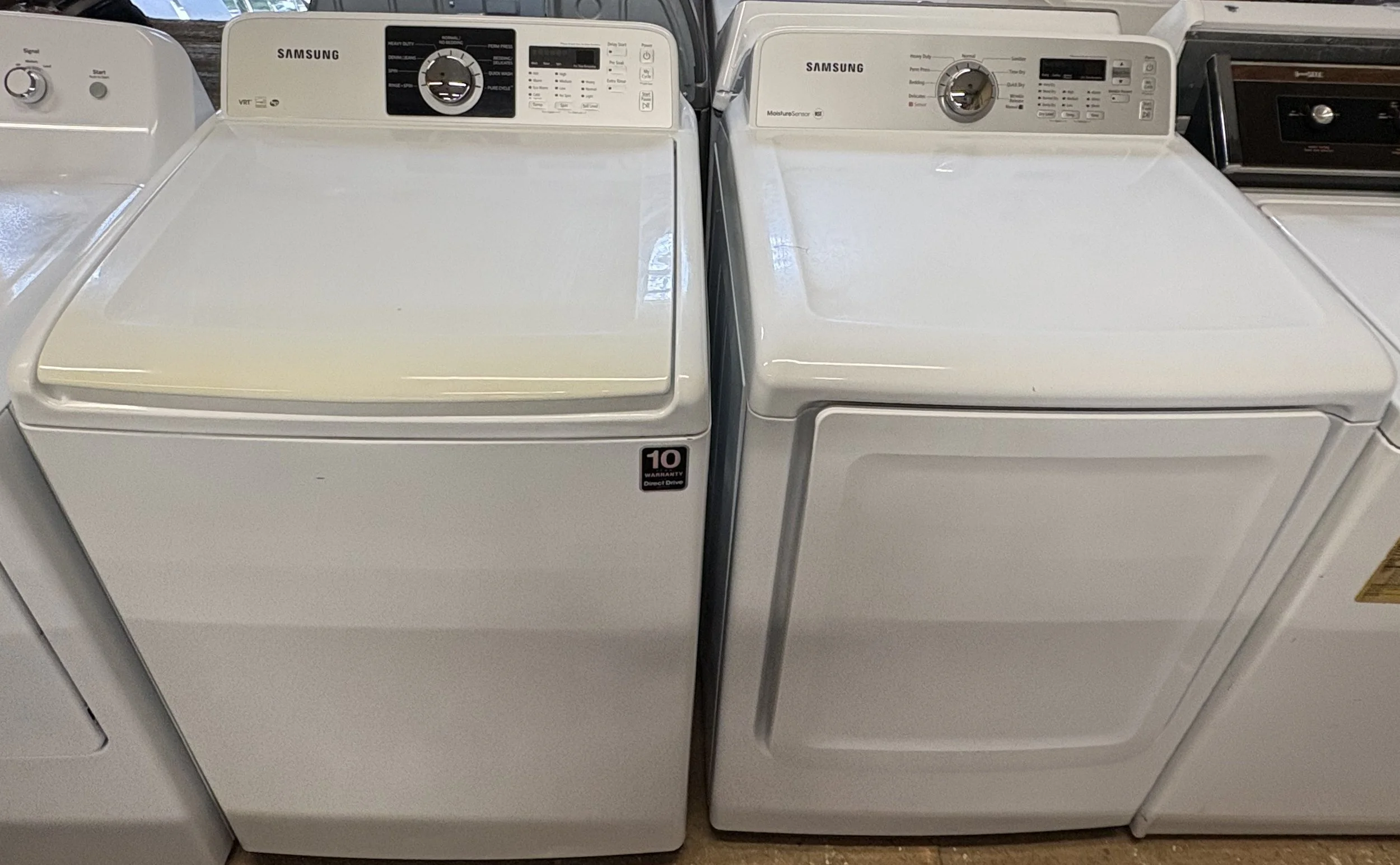 Samsung Top Load Washer & Gas Dryer Set #1174-1177