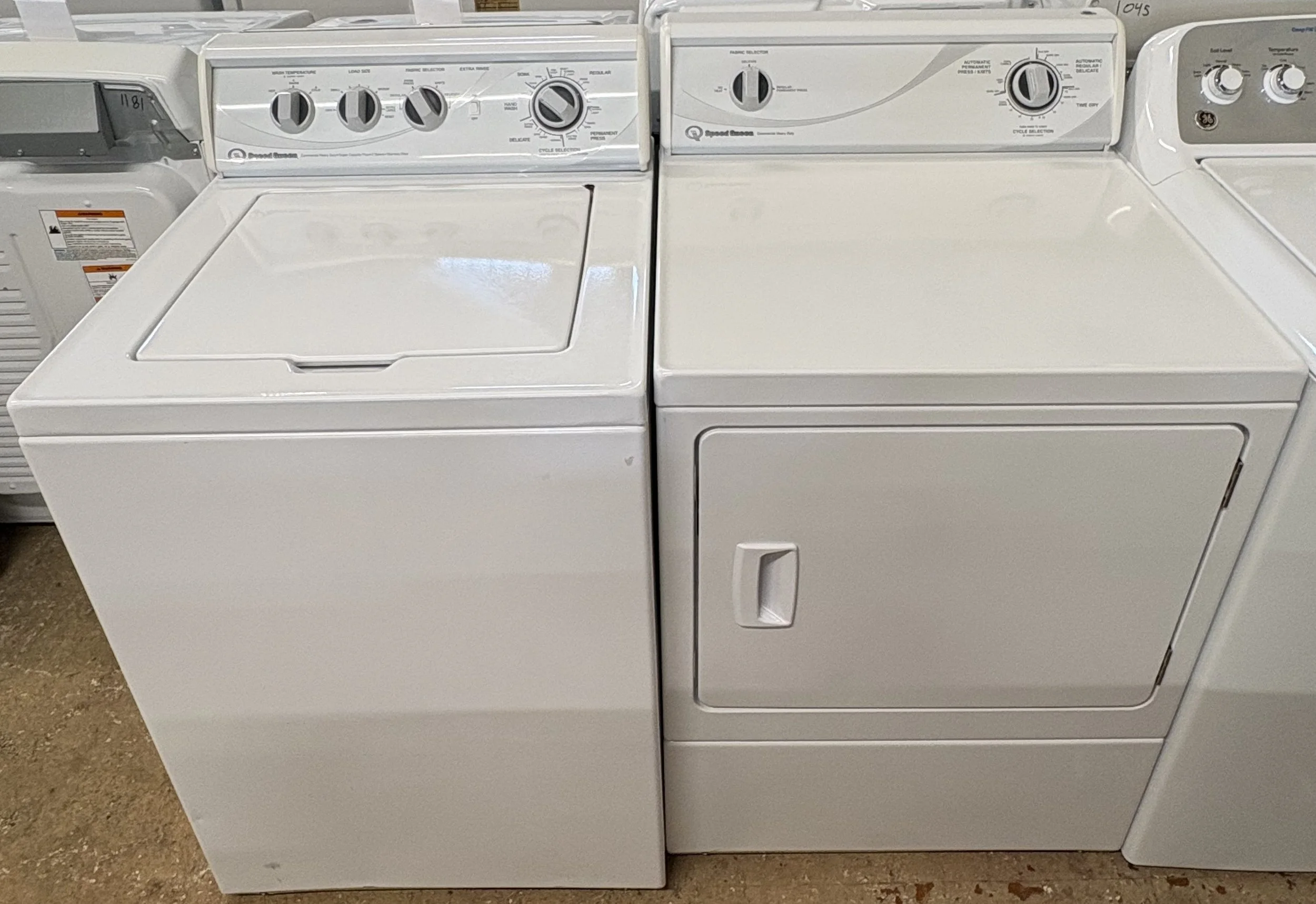 Speed Queen Top Load Washer & Electric Dryer Set #0996-1186