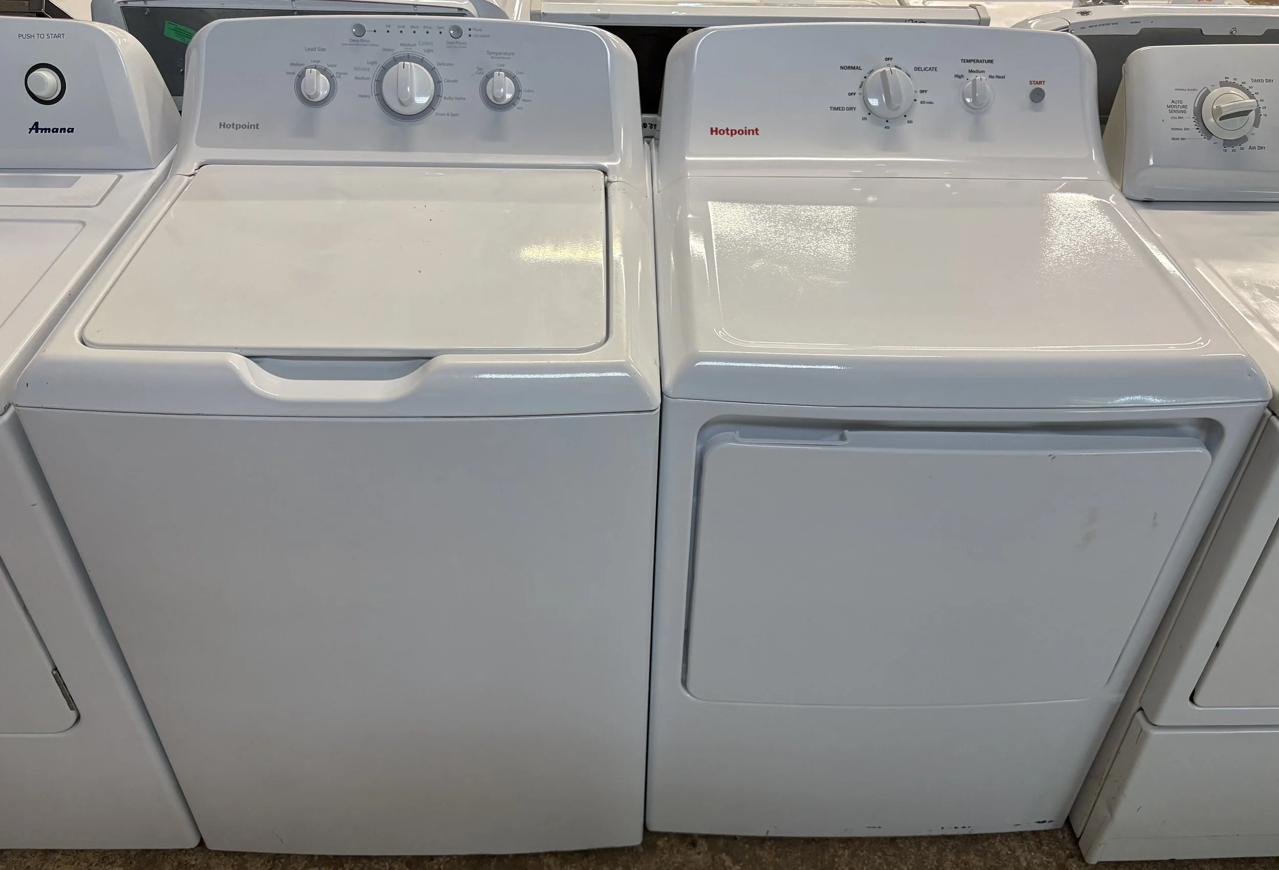 HotPoint Top Load Washer & Electric Dryer Set #1255-1258