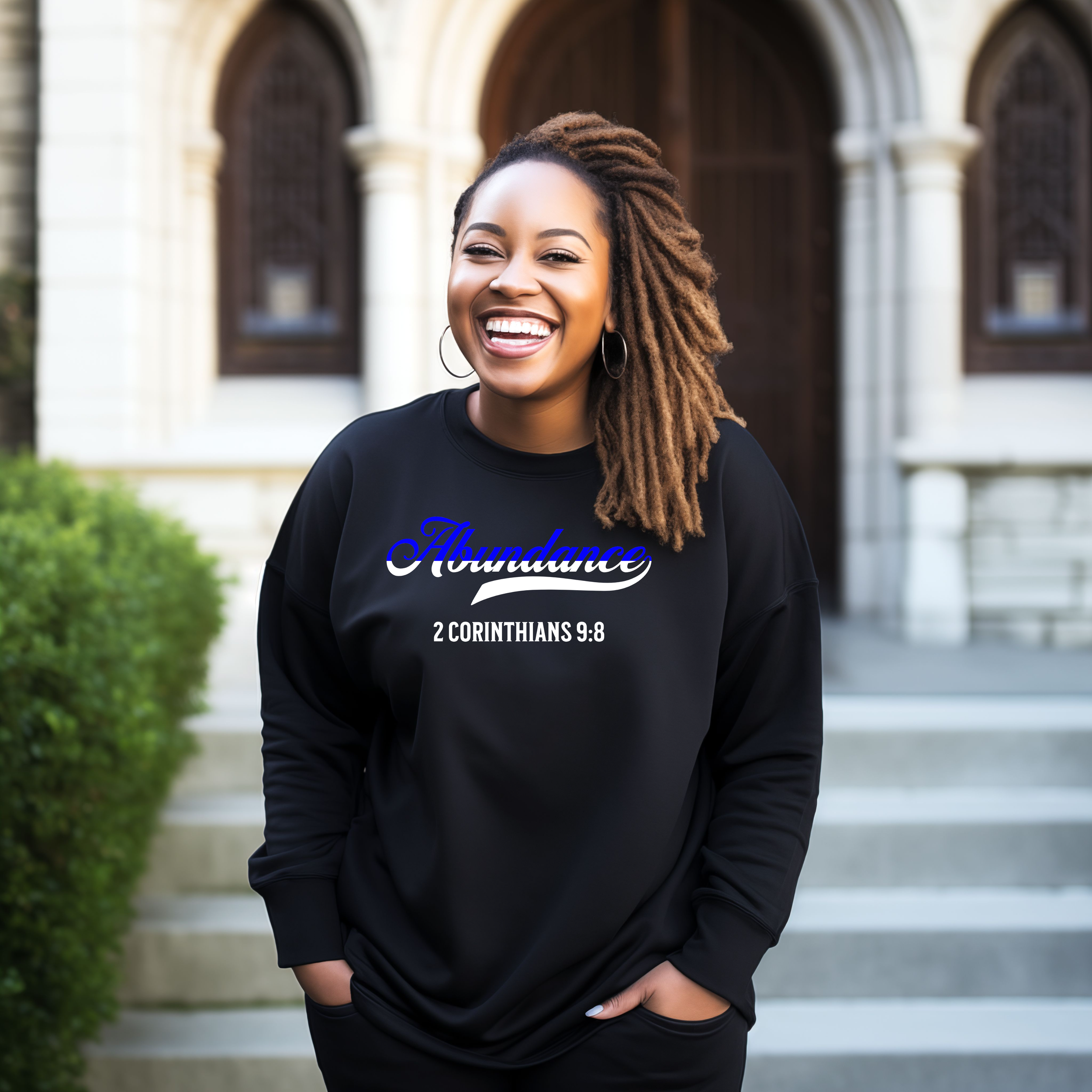 Abundance  - New Group.png God is Good All the Time Yes Jesus Loves Me Hoodie Sweatshirt Christian Worship Collection