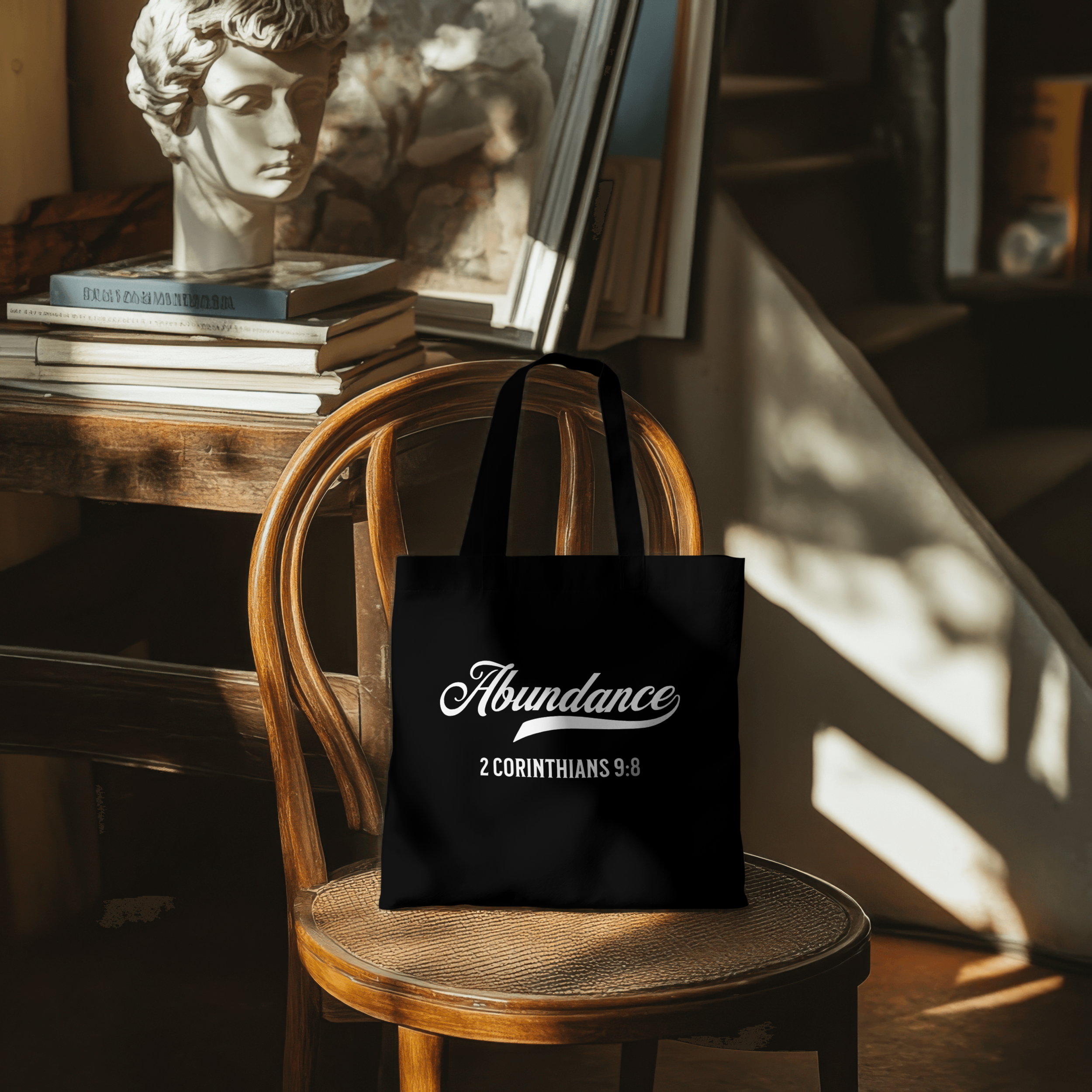 Abundance  - Mockup (17).png Abundance Scripture Bag God is Good All the Time Yes Jesus Loves Me Hoodie Sweatshirt Christian Worship Collection