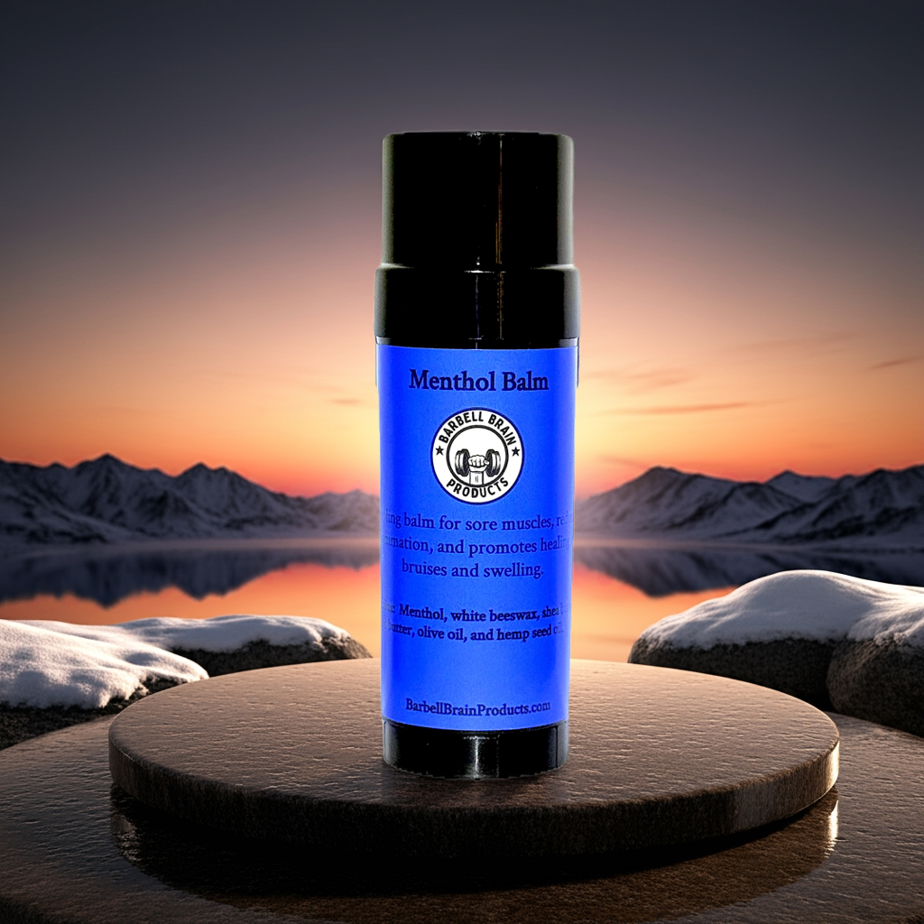 Menthol stick balm super strength for muscle pain relief