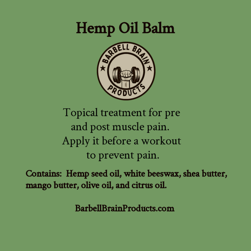 Hemp Oil Balm an all natural solution for rapid muscle and joint pain relief.