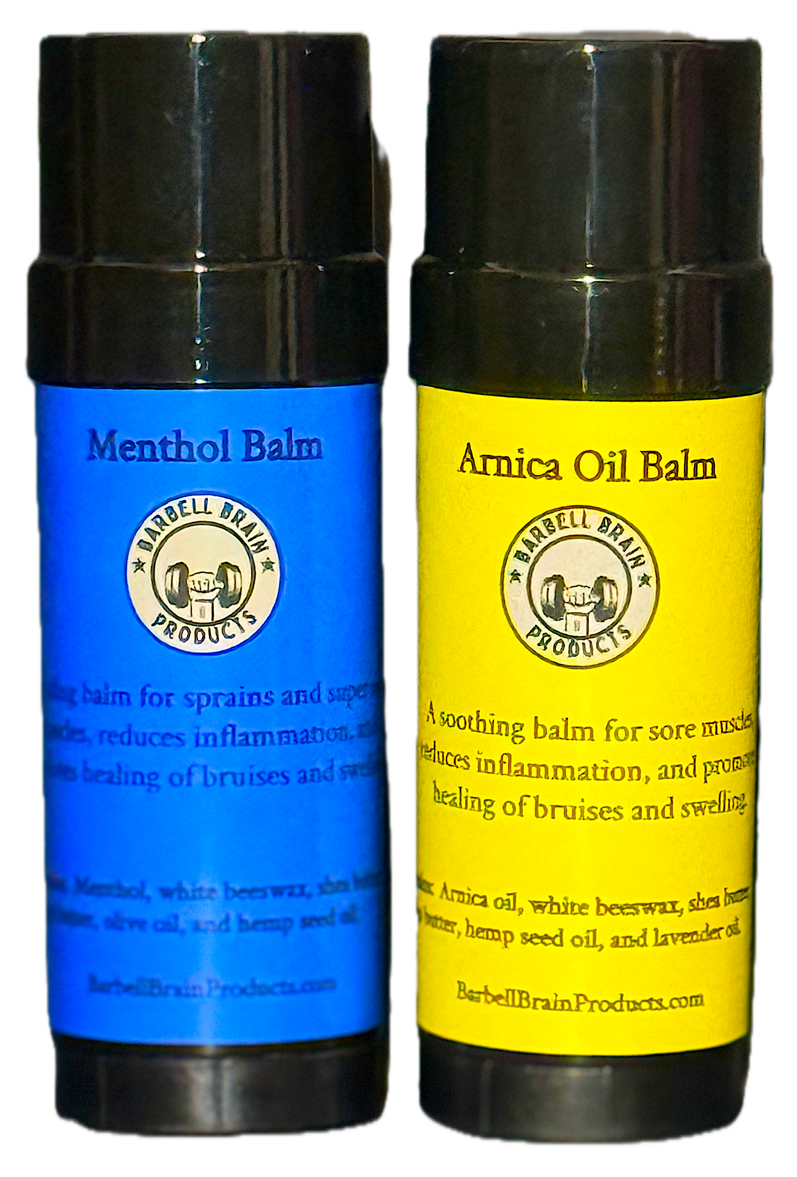 Menthol and Arnica Oil Stick Balms