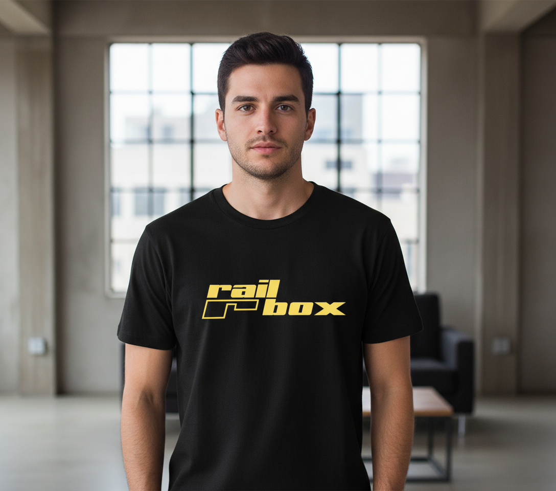 Railbox Yellow Logo T-shirt