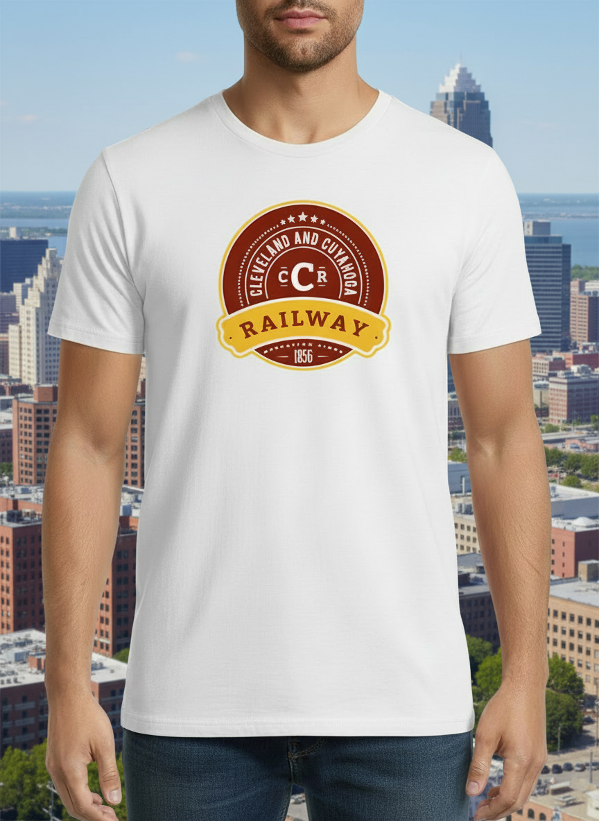 Cleveland & Cuyahoga Railway Railroad T-shirt
