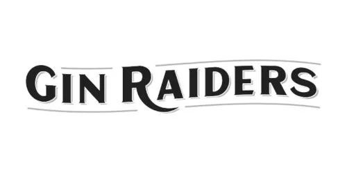 Logo of Gin Raiders with stylized text