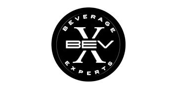 BEV Beverage Experts logo in black and white