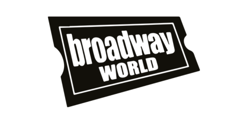 Broadway World logo in black and white