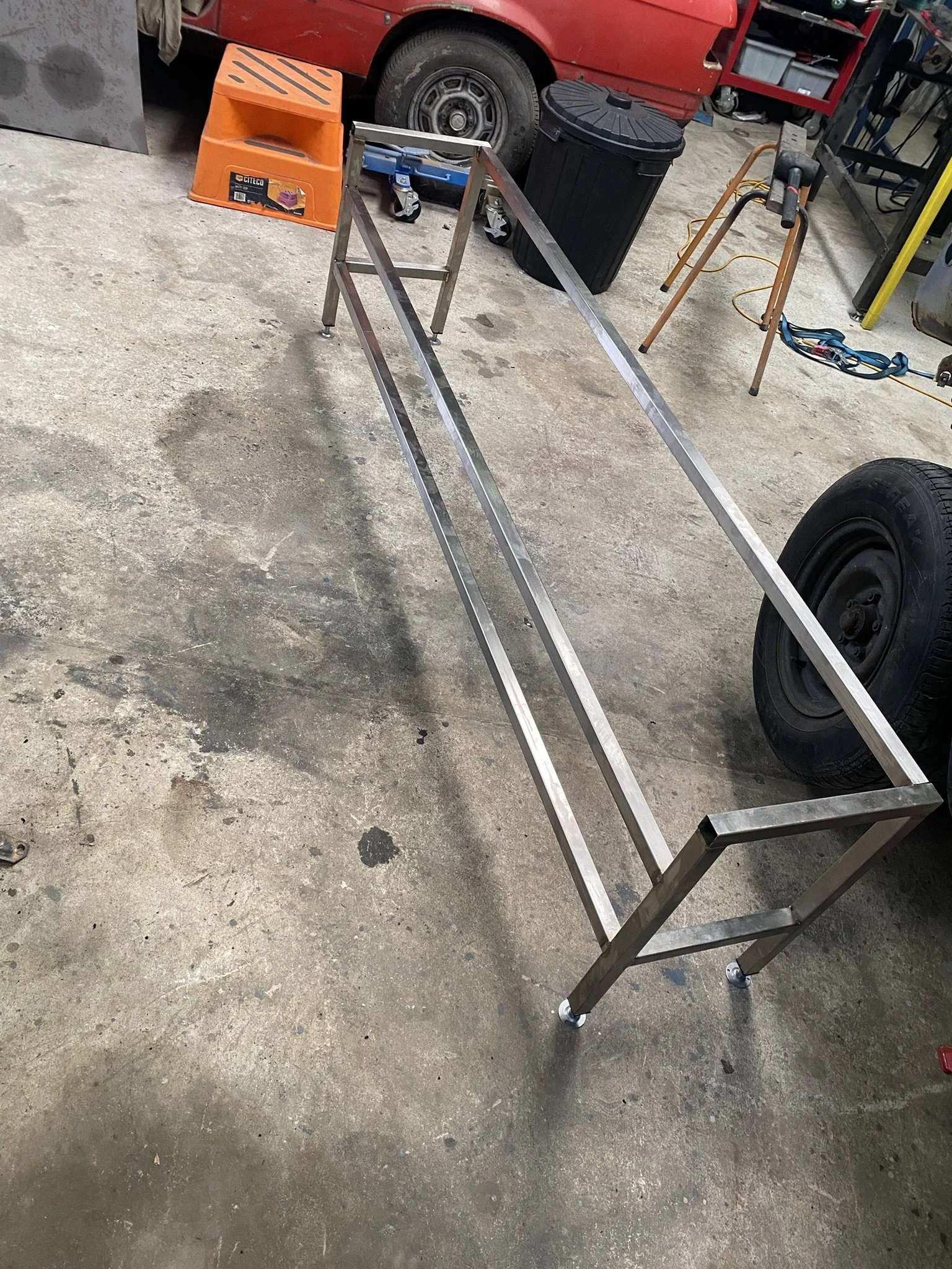 stainless steel box section frame 
