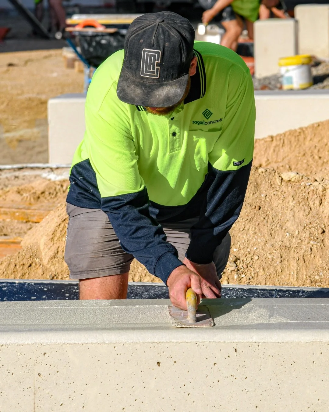 Finishing touches. 
Taking the time to get it right. This is where the detail shows. 
#zagariconcrete #concrete #finishing