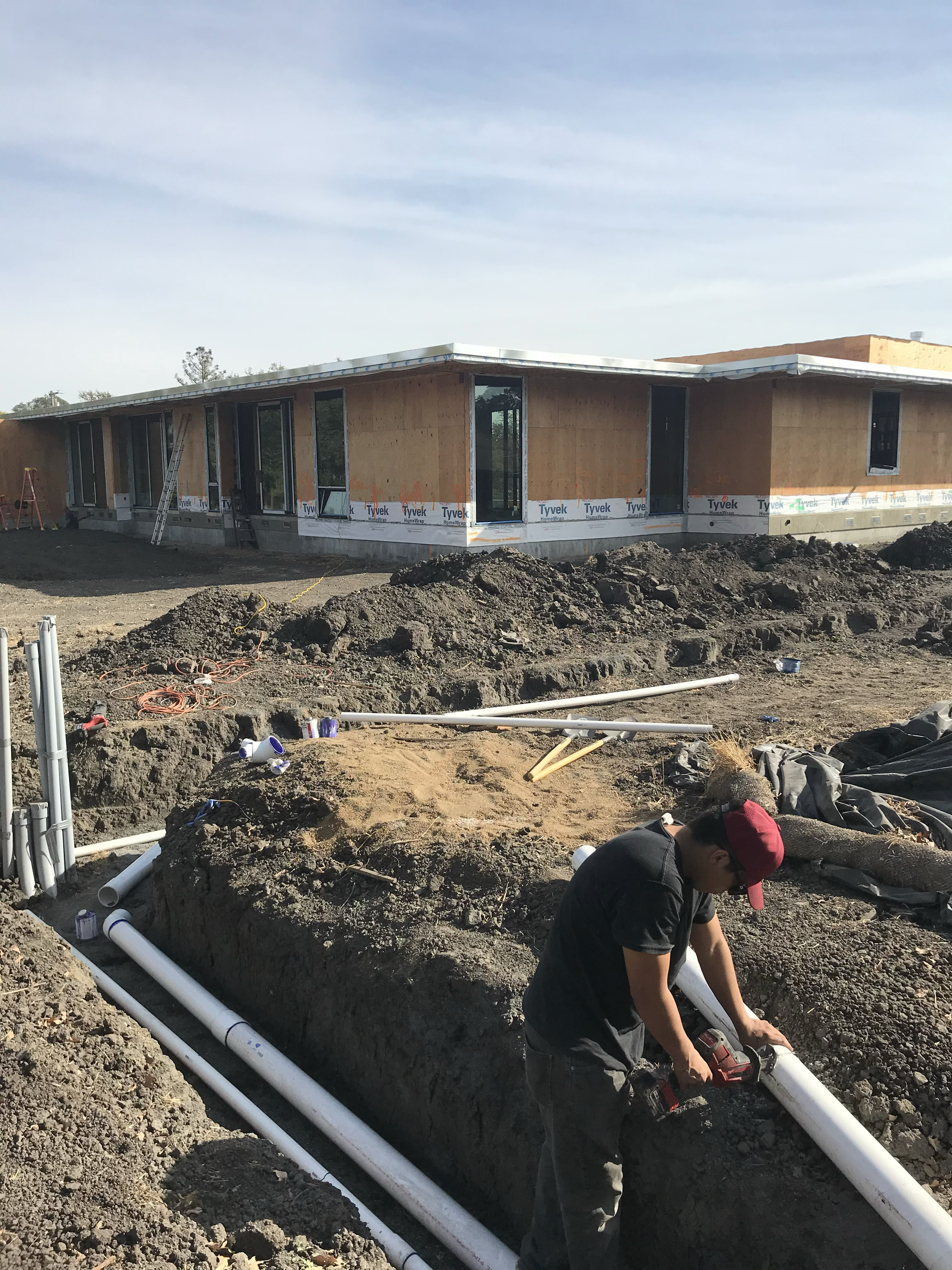 new construction sewer lines