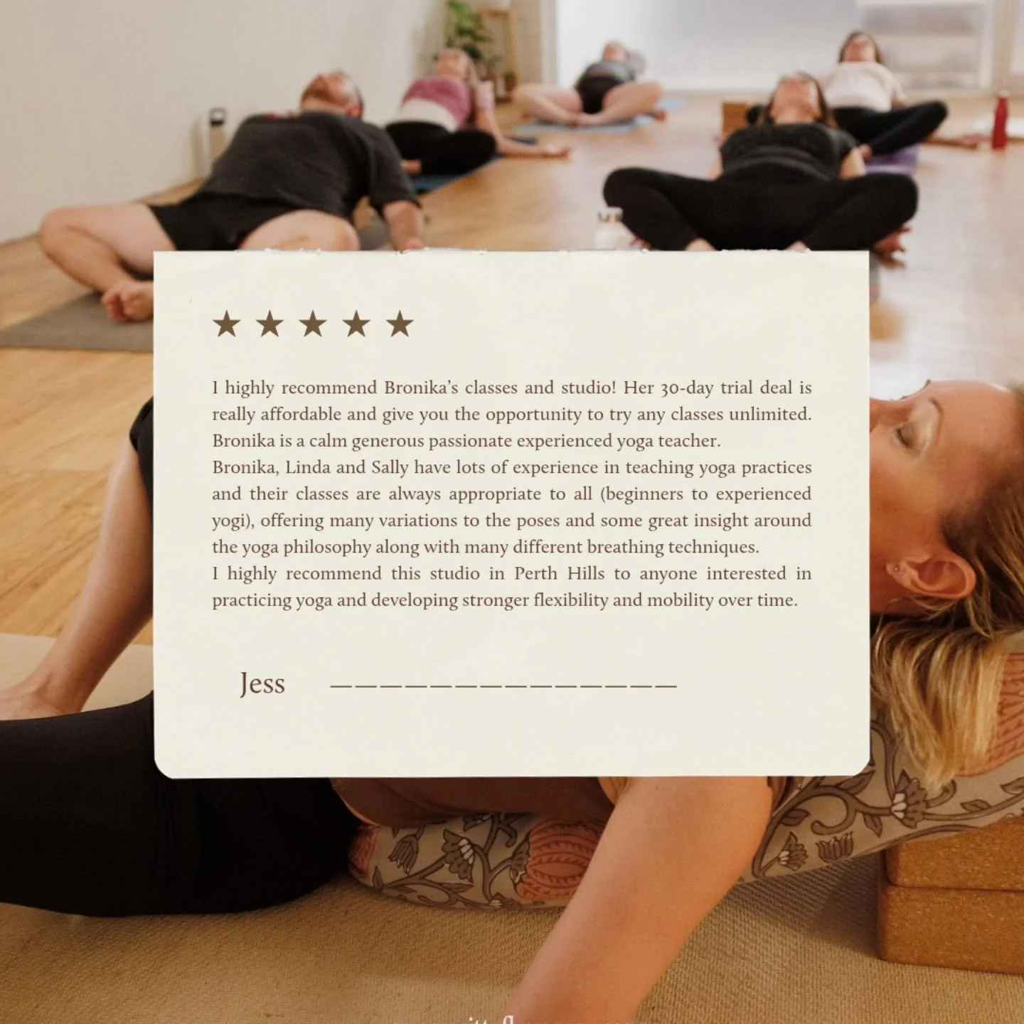 Starting the day with a coffee and reading this beautiful review from Jess made me incredibly happy 😊🧡

Jess joined us at the beginning of December and has stayed wonderfully consistent with her practice, even through the busy period of Christmas, 