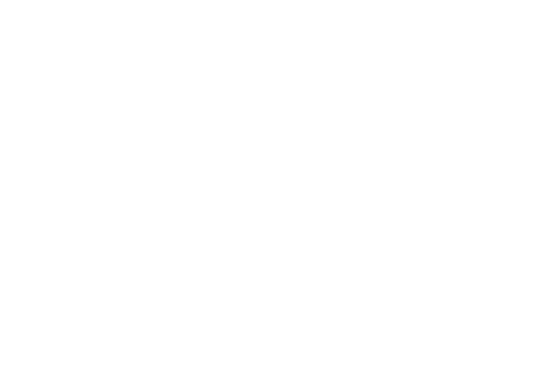 Line art of a rocketship with a trail on a black background.