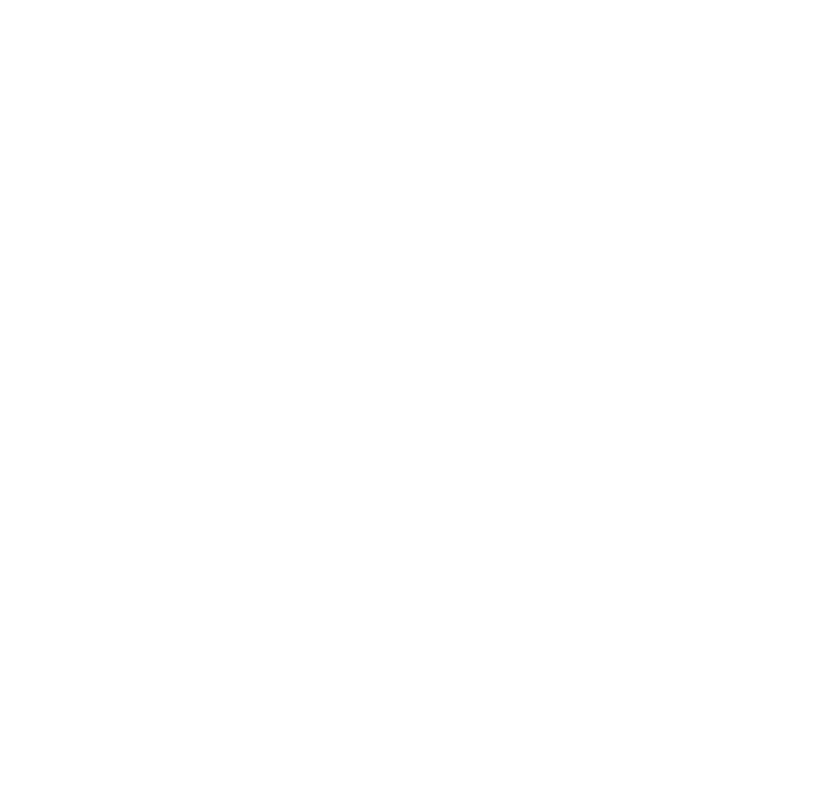Outline drawing of a megaphone against a black background