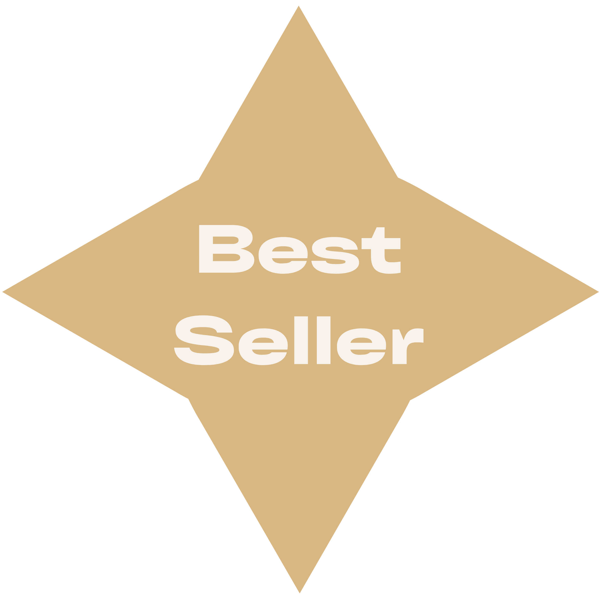 Gold star badge with the text "Best Seller" in white