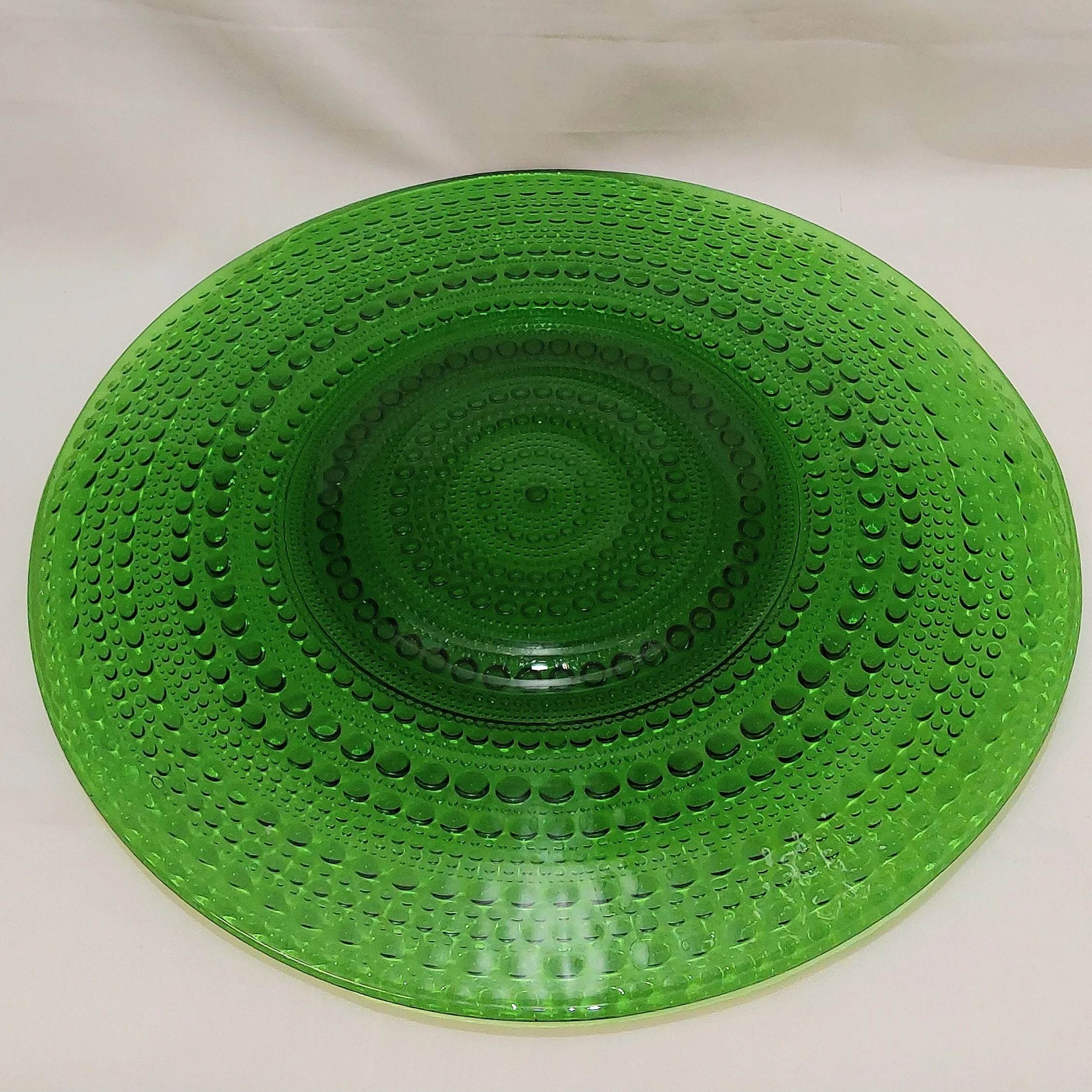 Nuutajärvi, Oiva Toikka, Kastehelmi, tarjoilulautanen 31,5cm
