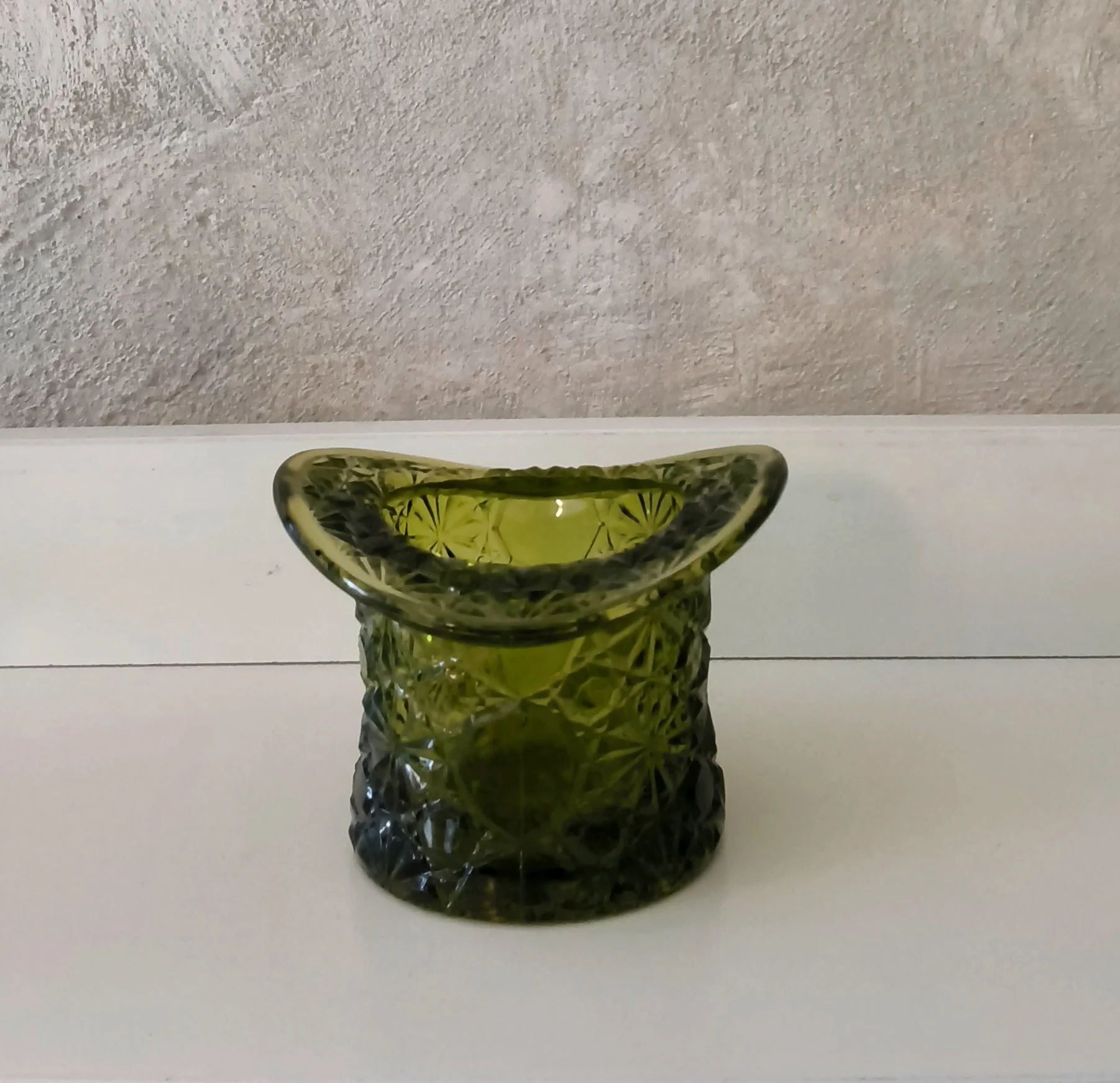 Fenton Glass vihreä lasinen koriste esine
