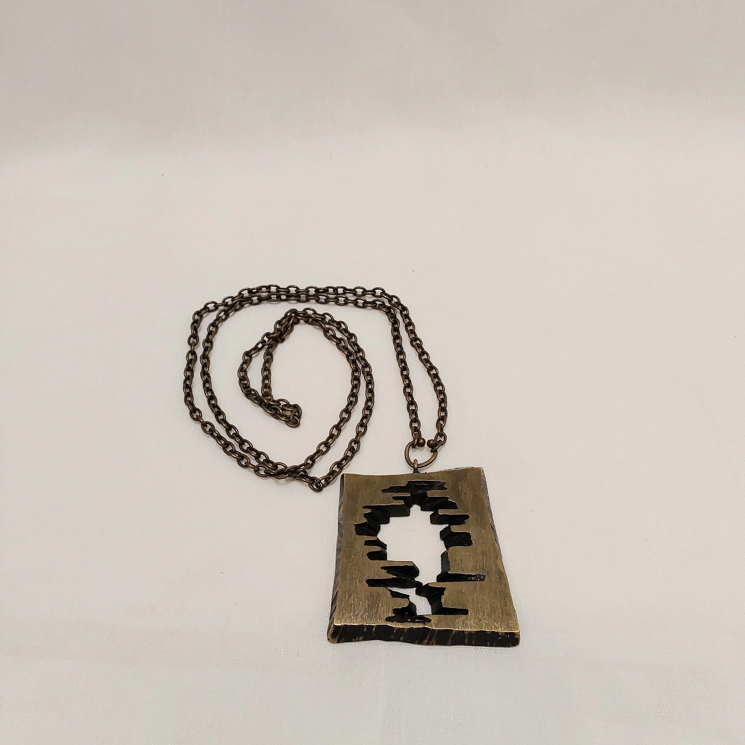 Karl Laine Vintage pronssinen kaulakoru