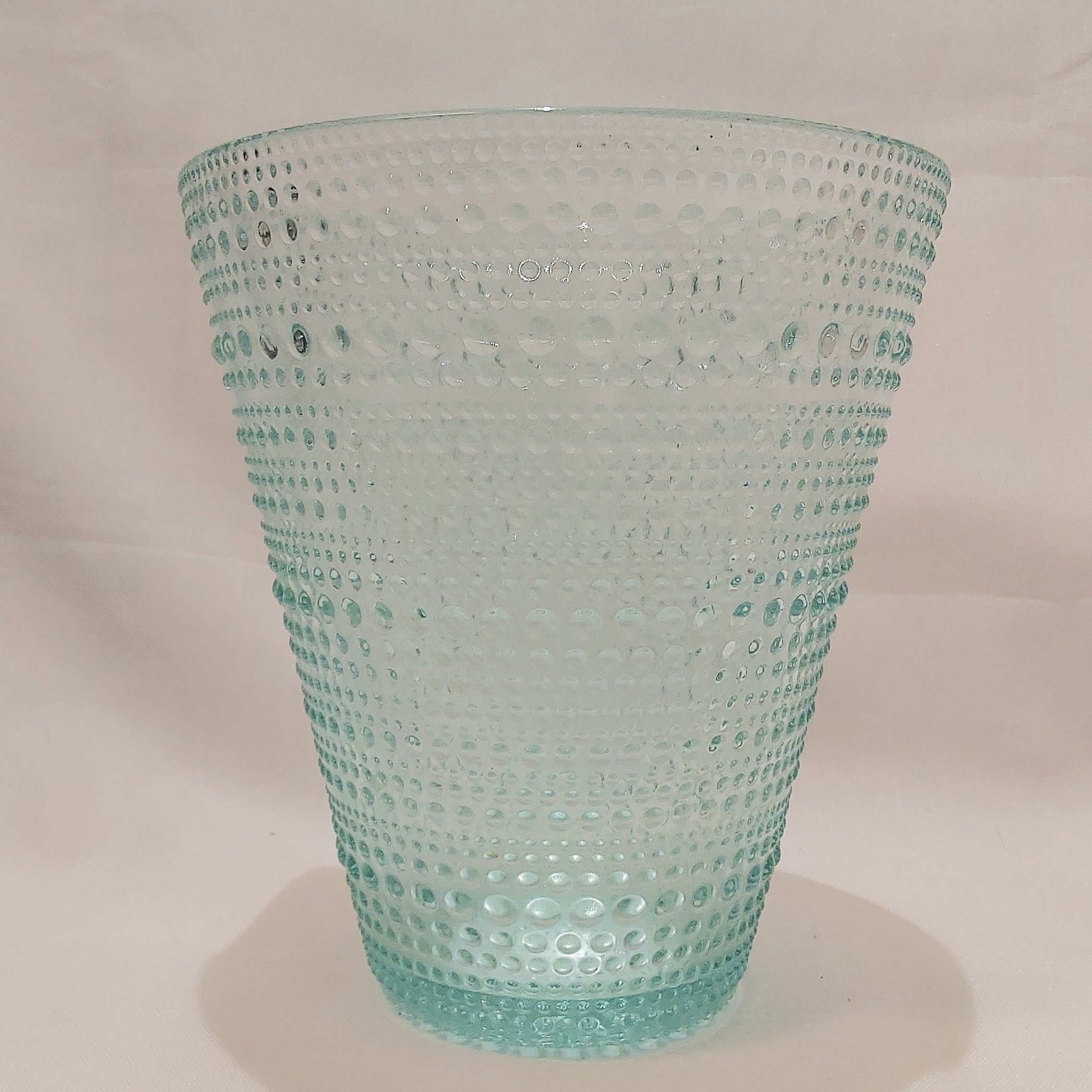Iittala, Oiva Toikka, Kastehelmi maljakko, 154mm, vesivihreä