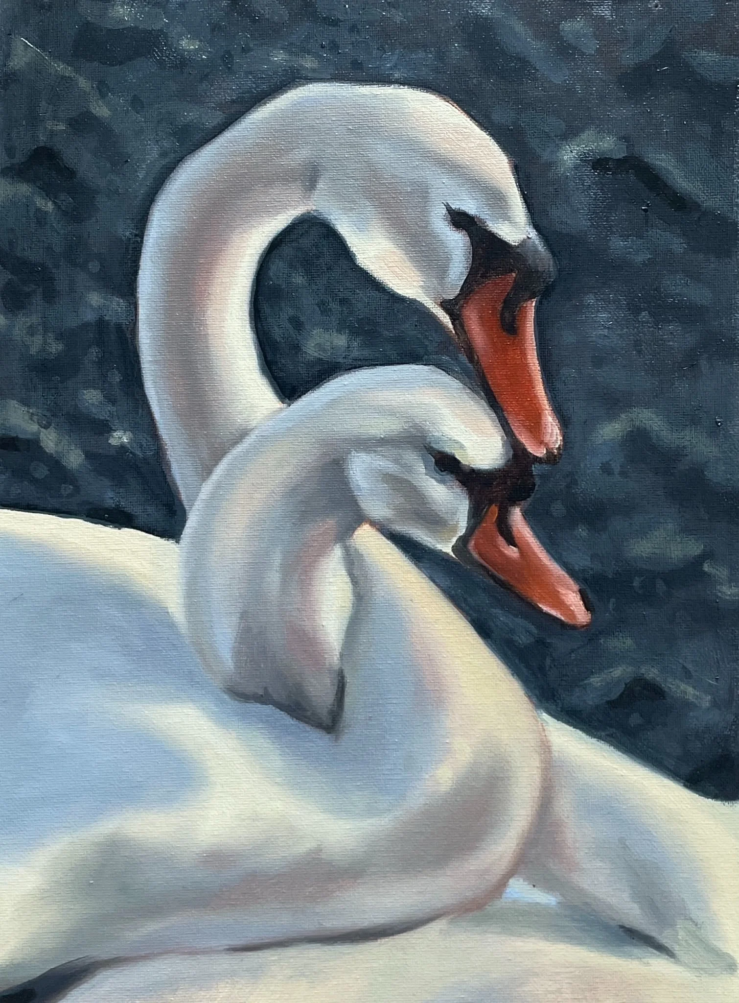 Print A3 - zwanenpaar