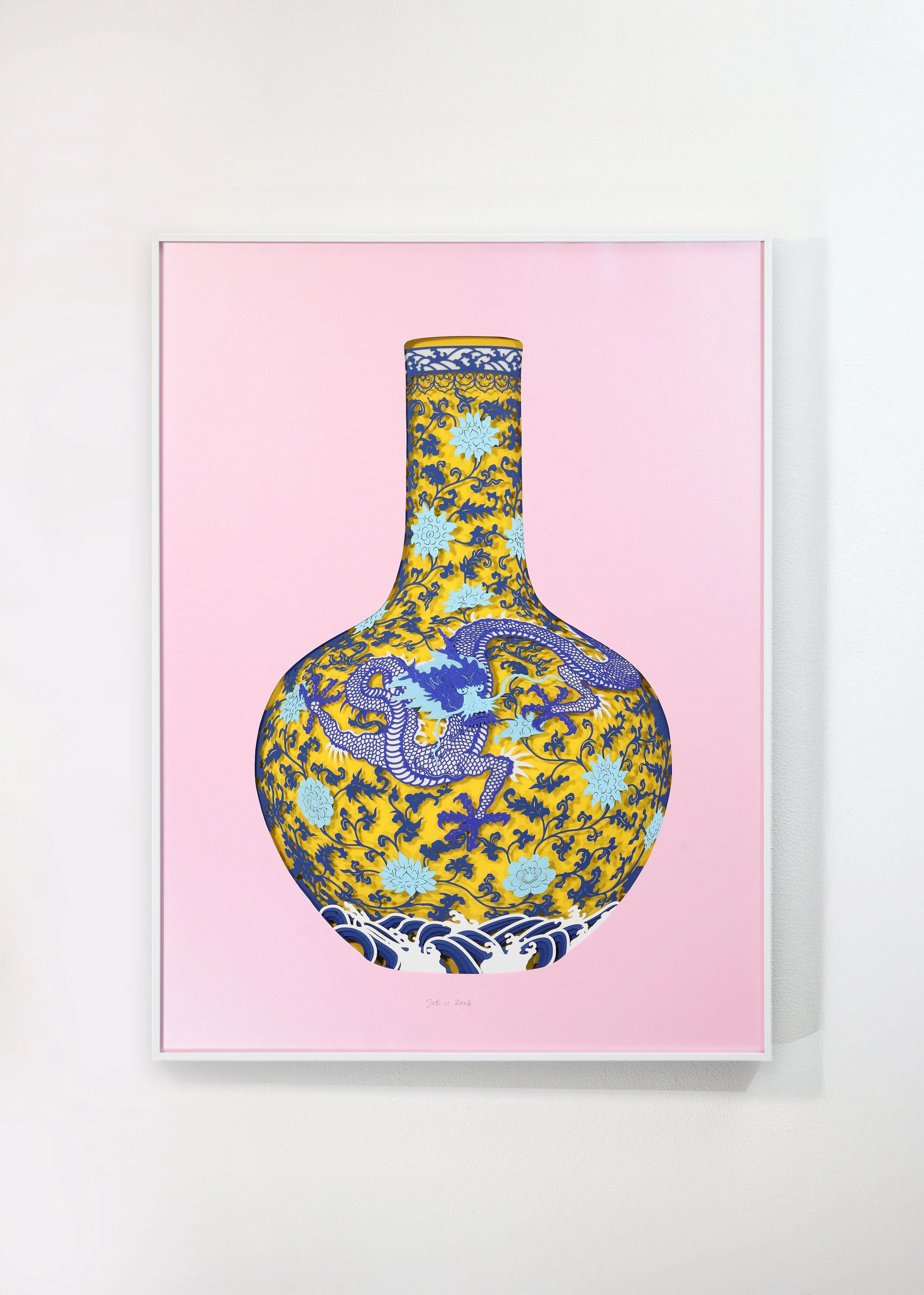 Joe-Wong_Imperial-Dragon-Vase-Tian-Qiu-Ping(Pink)_2026_paper-cut_80x60cm.JPG