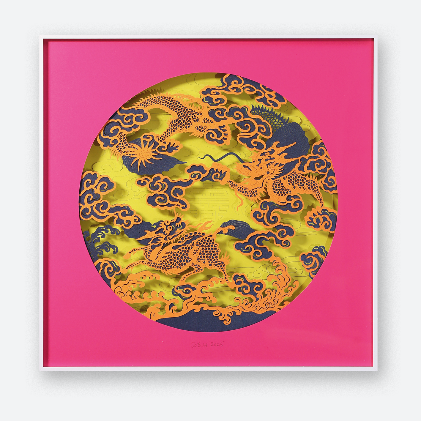 Chinaware Dragon Dish (Pink II)