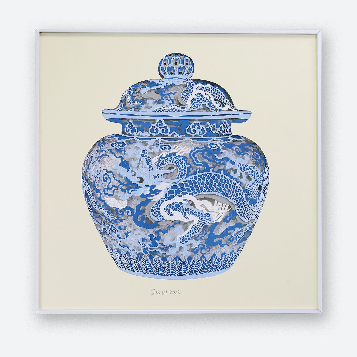 Imperial Dragon Jar (Light Yellow) ·