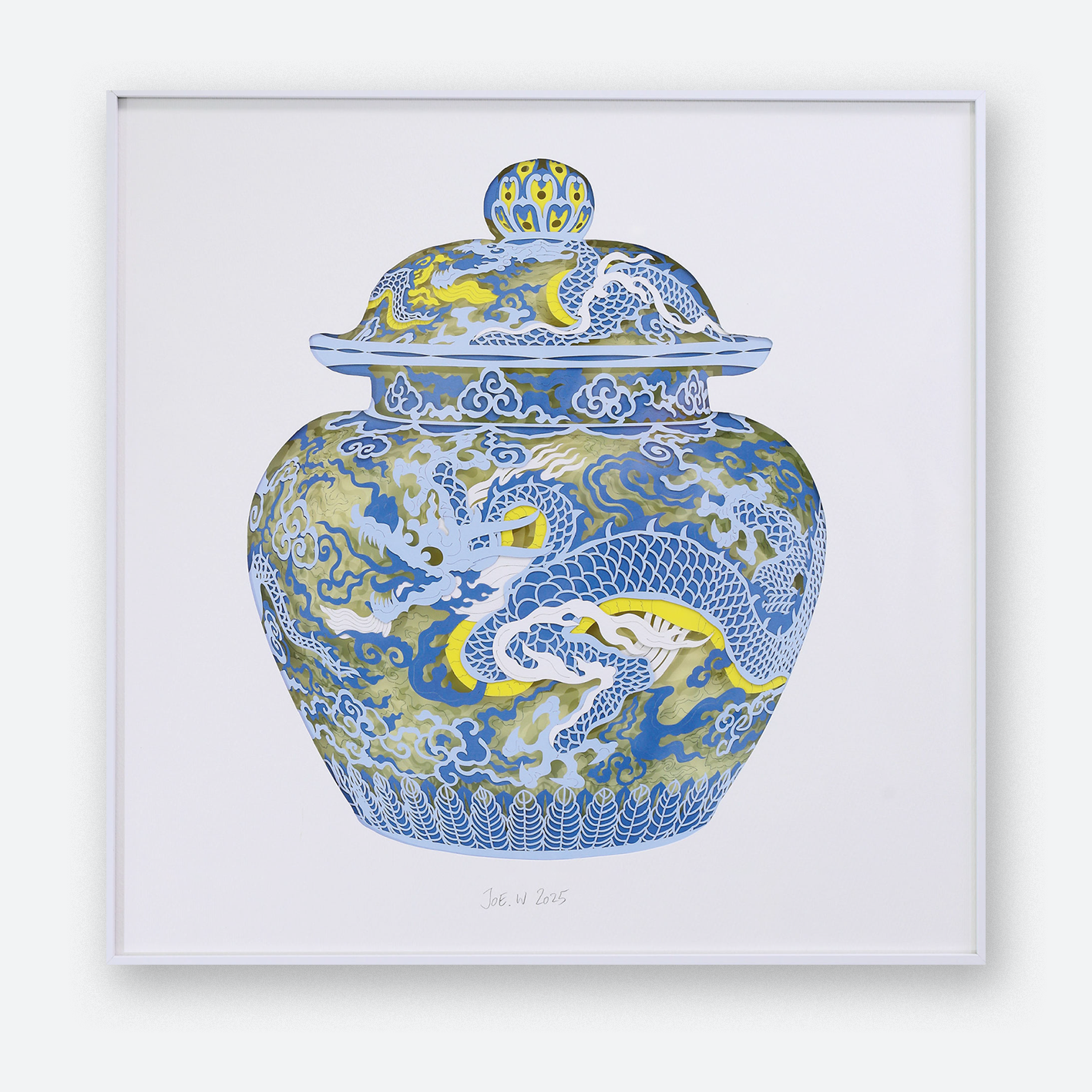 Imperial Dragon Jar (White) ·