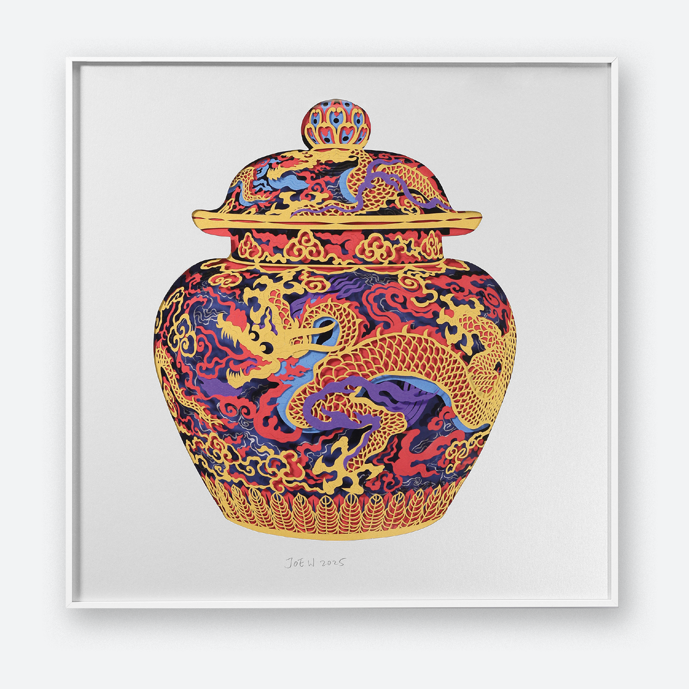 Imperial Dragon Jar (Silver)