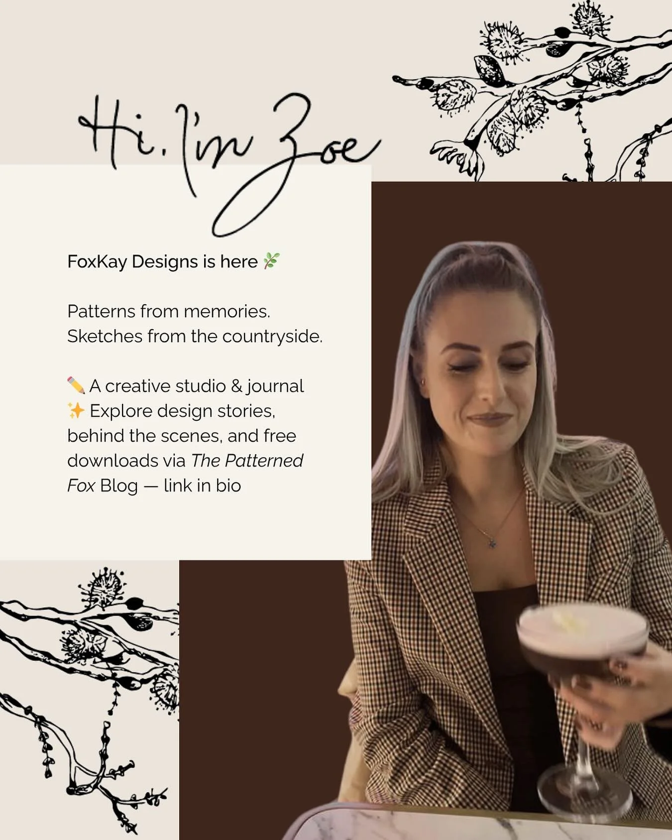 The pencil behind FoxKay ✏️

I&rsquo;m a self-taught designer based in a little village where the wildlife often steals the spotlight!
&nbsp;
A creative space for sketches, patterns &amp; the odd messy moment. Rooted in overgrown gardens, tiled stree