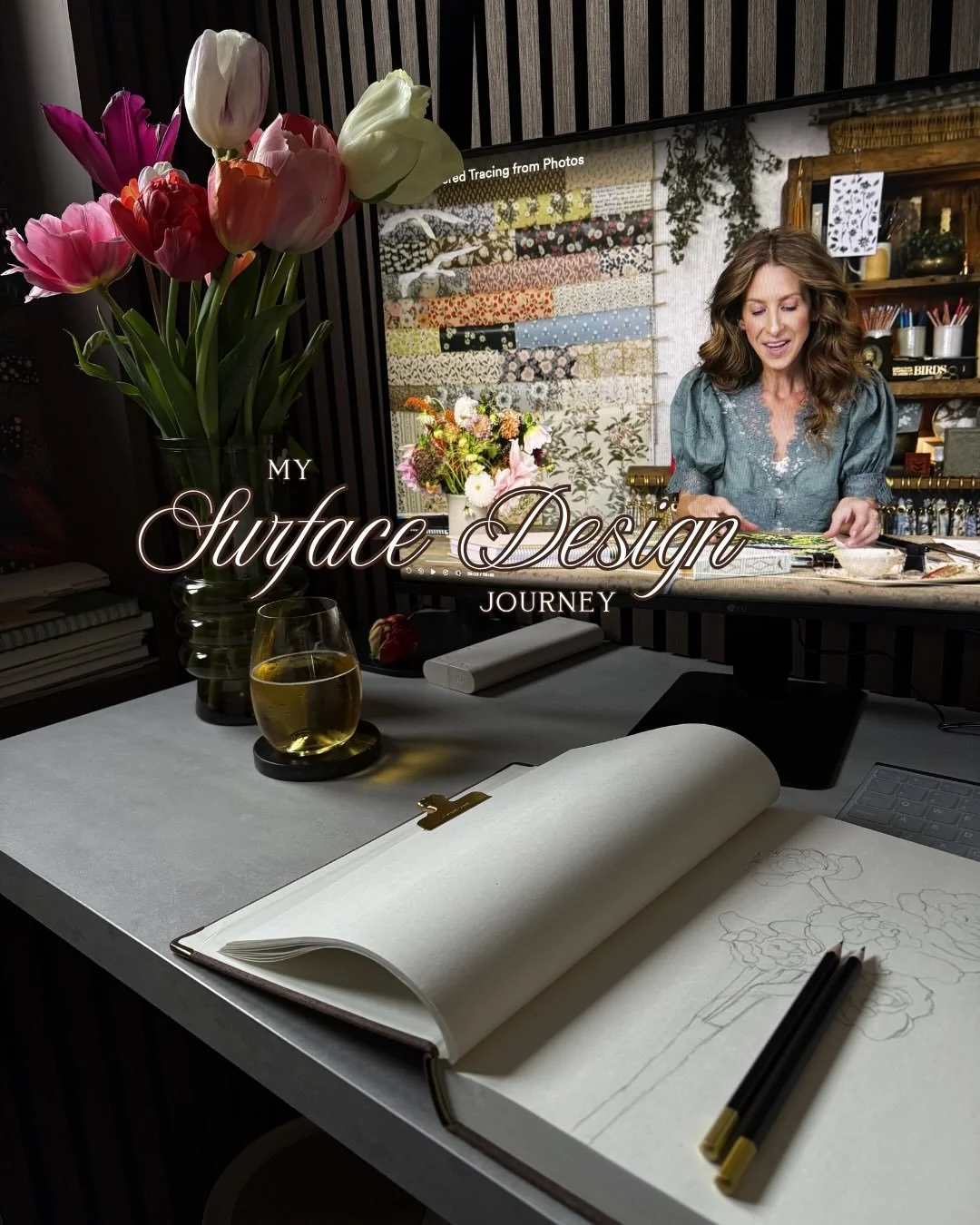 This course started back in March&hellip; but I refused to post until my art studio was ✨done✨ 😏

Currently deep in the Immersion Surface Pattern Design course, creating my first collection Into the Moss 🌿

Module 1 had me looking at everything dif