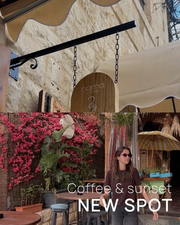 New sunset spot 🌅🌊 By the sea in Jounieh, perfect for coffee, bites, lunch or vibrant nights. 

Enjoy your exclusive Social Pass benefits at Nama ✨