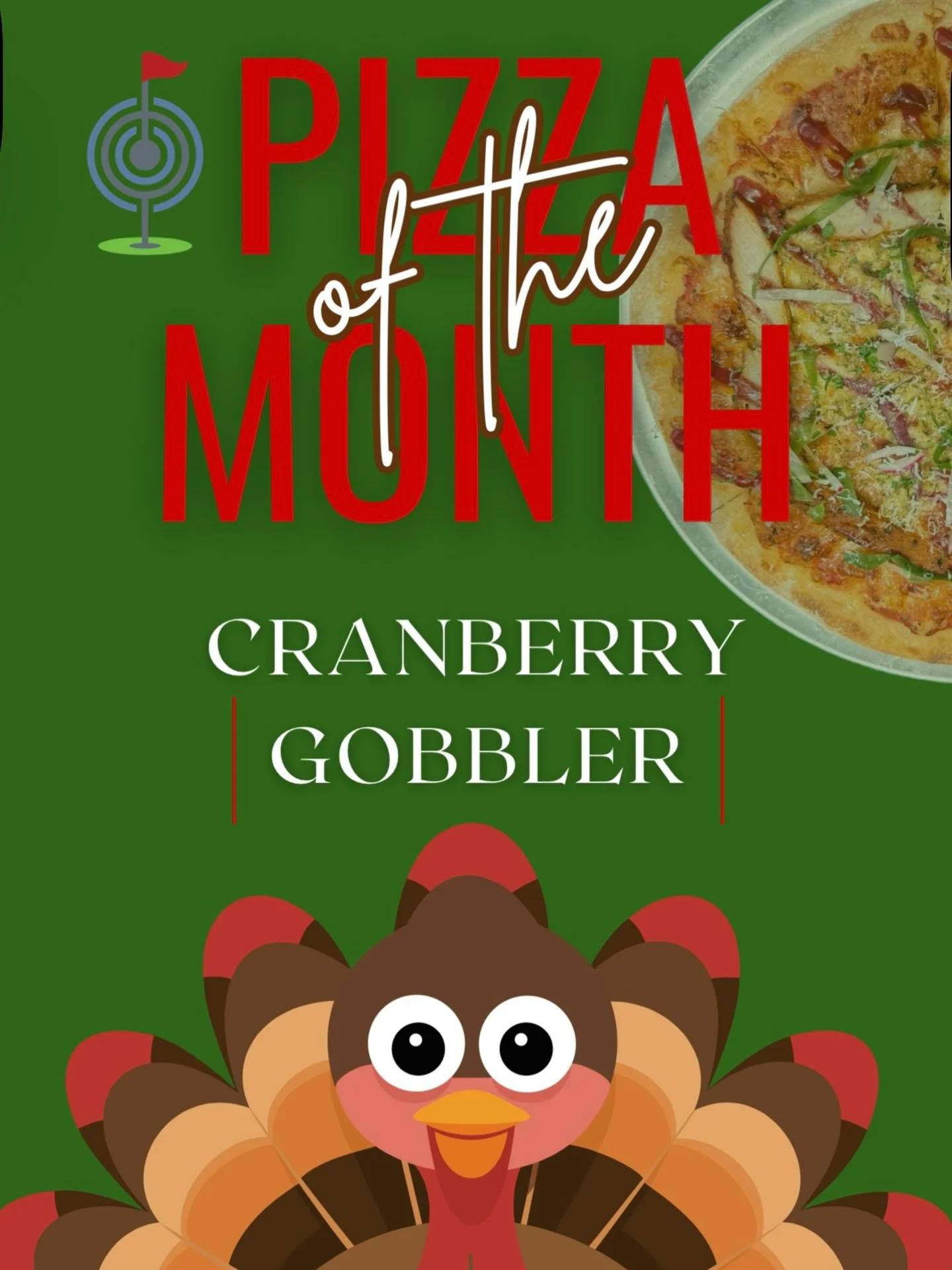 🦃🎄 𝗧𝗵𝗲 𝗖𝗿𝗮𝗻𝗯𝗲𝗿𝗿𝘆 𝗚𝗼𝗯𝗯𝗹𝗲𝗿🎄🦃

🍕 Our 𝗡𝗘𝗪 Pizza of the Month brings you a Christmas dinner on a crust. Think tender turkey, melt-in-your-mouth stuffing and a cranberry sauce drizzle that ties it all together - It&rsquo;s an abs