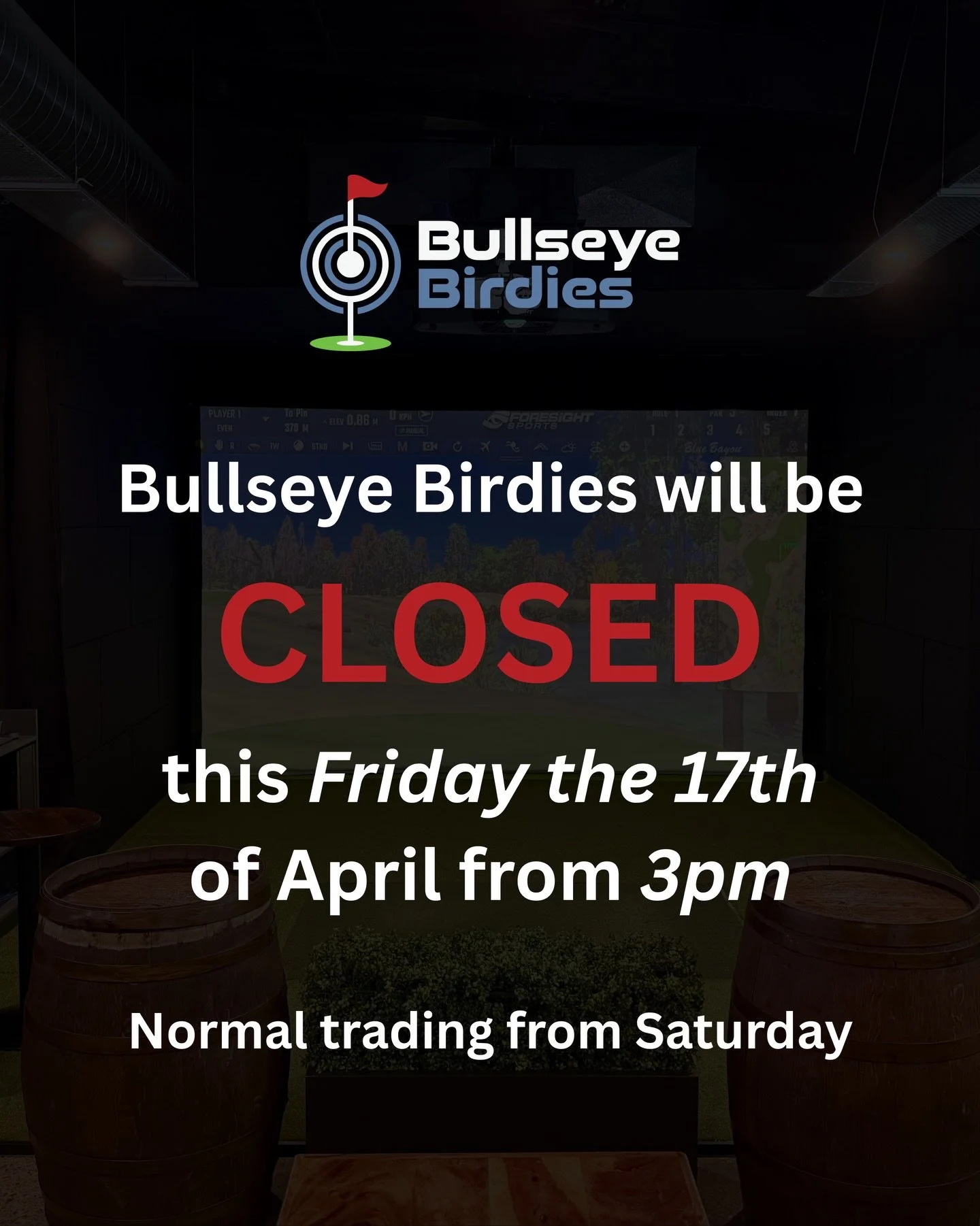 ⚠️ 𝗜𝗠𝗣𝗢𝗥𝗧𝗔𝗡𝗧 𝗨𝗣𝗗𝗔𝗧𝗘 ⚠️

❌ We&rsquo;ll be 𝗖𝗟𝗢𝗦𝗜𝗡𝗚 𝗘𝗔𝗥𝗟𝗬 this Friday 17th from 3PM

Back to business as usual from Saturday 
⏰ 11AM - 10PM

Friday hours &bull; 11am-3pm
Saturday hours &bull; 11am-10pm
Sunday hours &bull; 11am