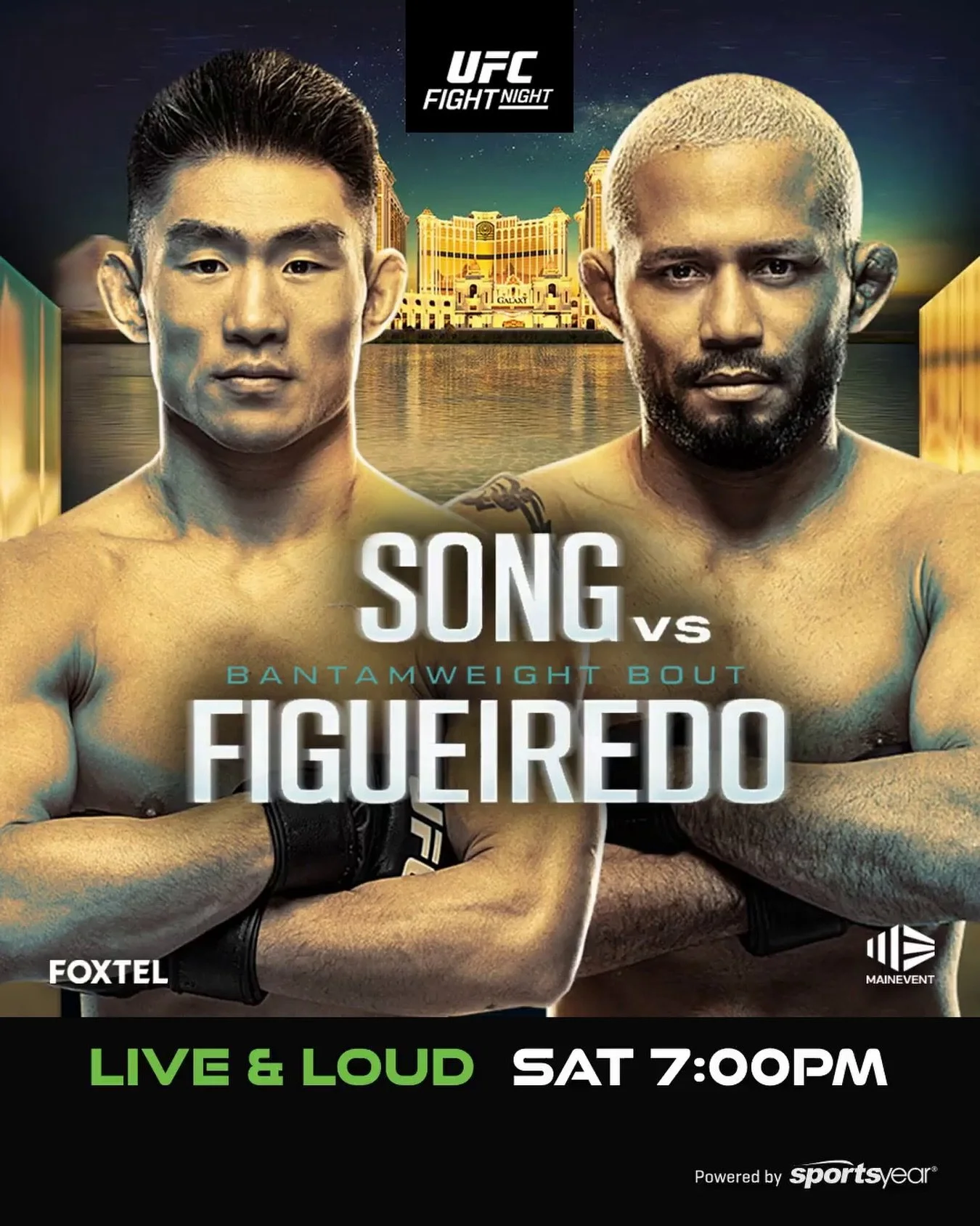 🥊 UFC FIGHT NIGHT @ BBS 🥊 

Who are you backing in this bantamweight showdown - Song or Figueiredo? 👊💥

📍 LIVE &amp; LOUD
🗓 Saturday 30th May
⏰ 7:00PM

Big hits, big moments, and a stacked UFC night you won&rsquo;t want to miss 🥊🔥

LIVE &amp;