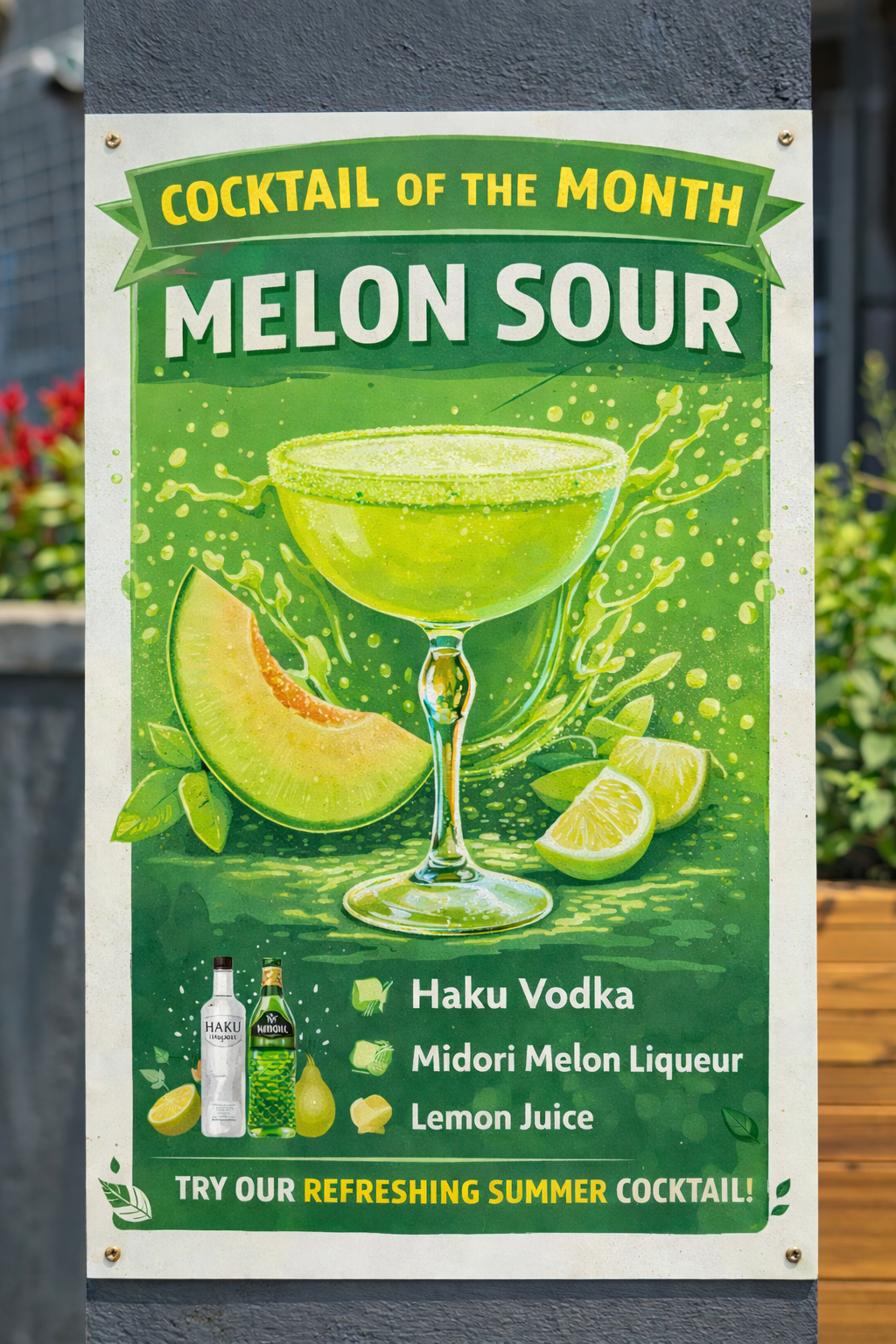 Cocktail Of The Month - Melon Sour