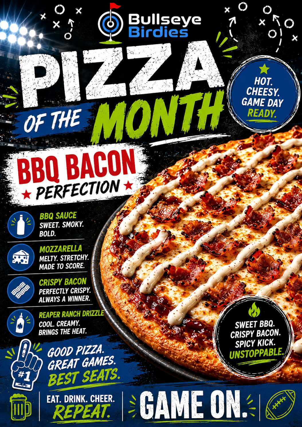 Pizza Of The Month - Fiery BBQ Bacon