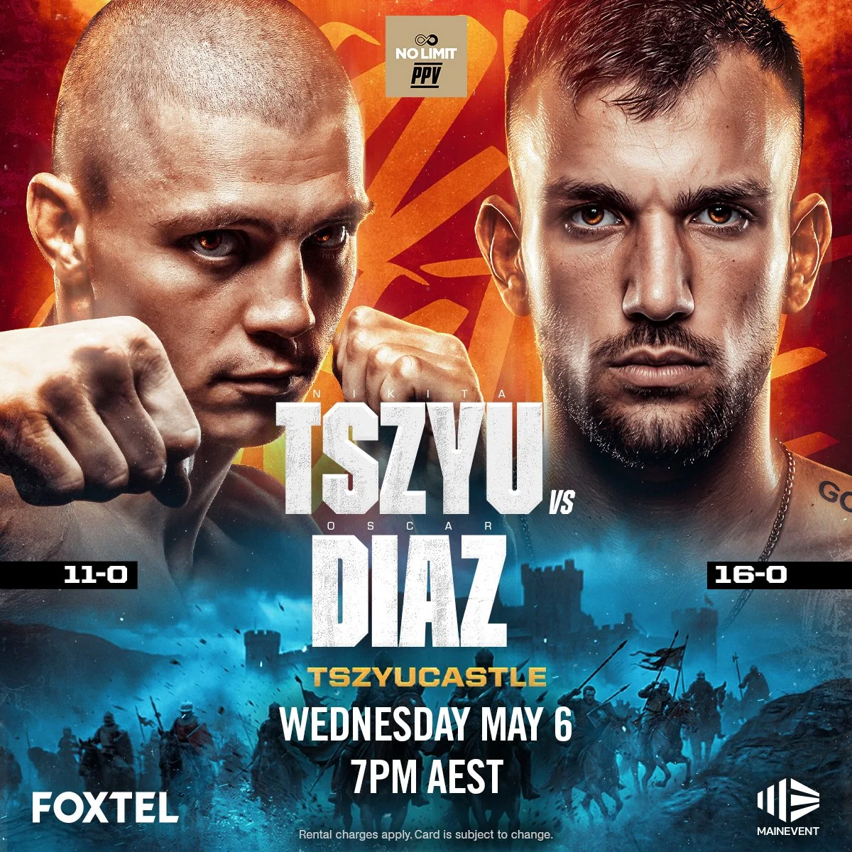 TSZYU vs DIAZ - MAY 6th