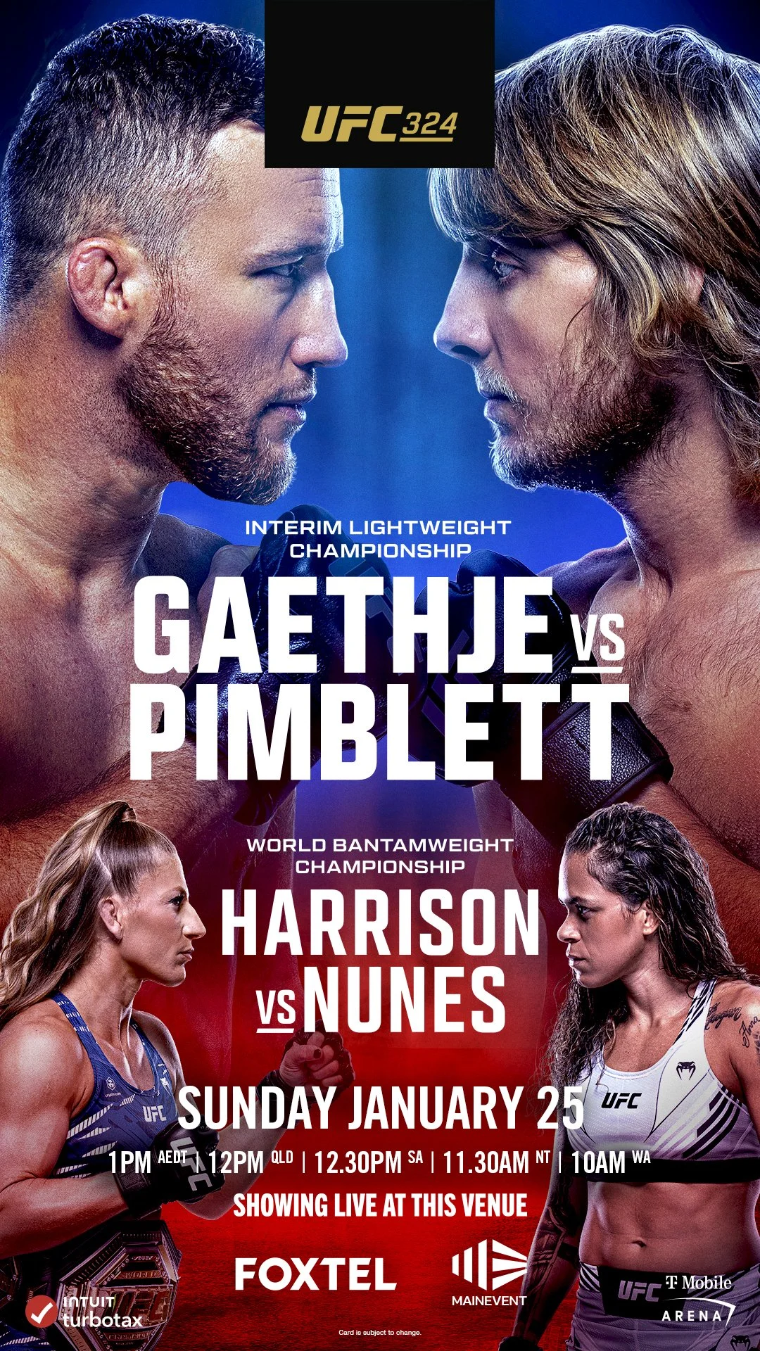 UFC 324 - GAETHJE vs PIMBLETT