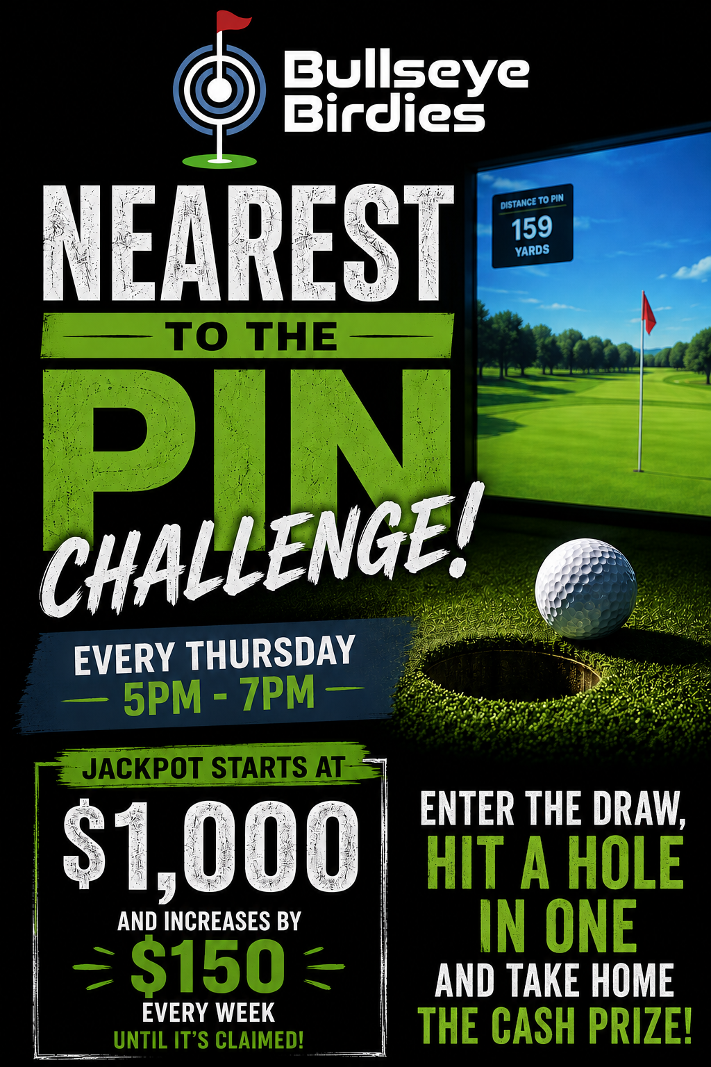 Nearest To The Pin - Every Thursday 5pm - 7pm